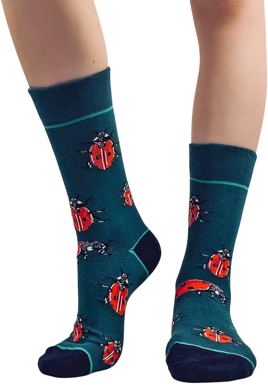 wigglesteps Unisex Socken Ladybugs
