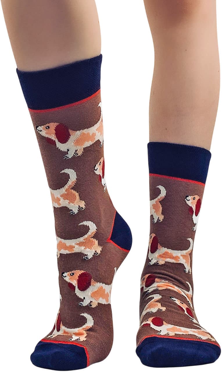 wigglesteps Unisex Socken Basset