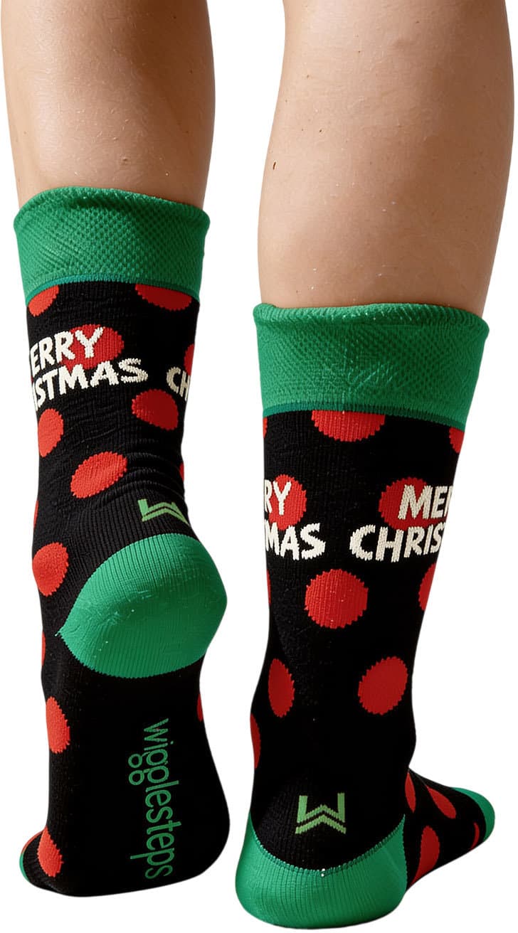 wigglesteps Unisex Socken Christams Dots