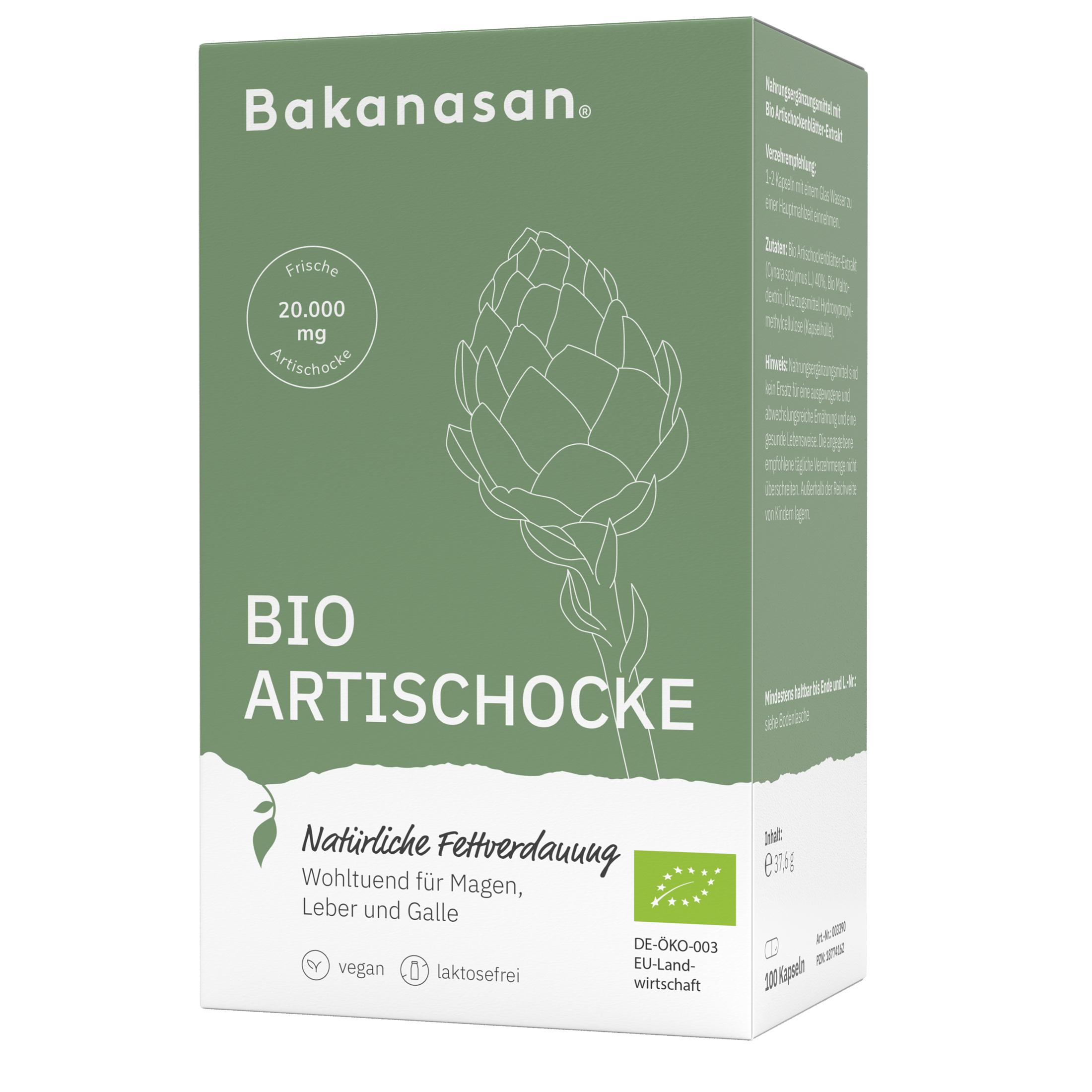 Produktbild BAKANASAN Bio Artischocke Kapseln 4 von 6