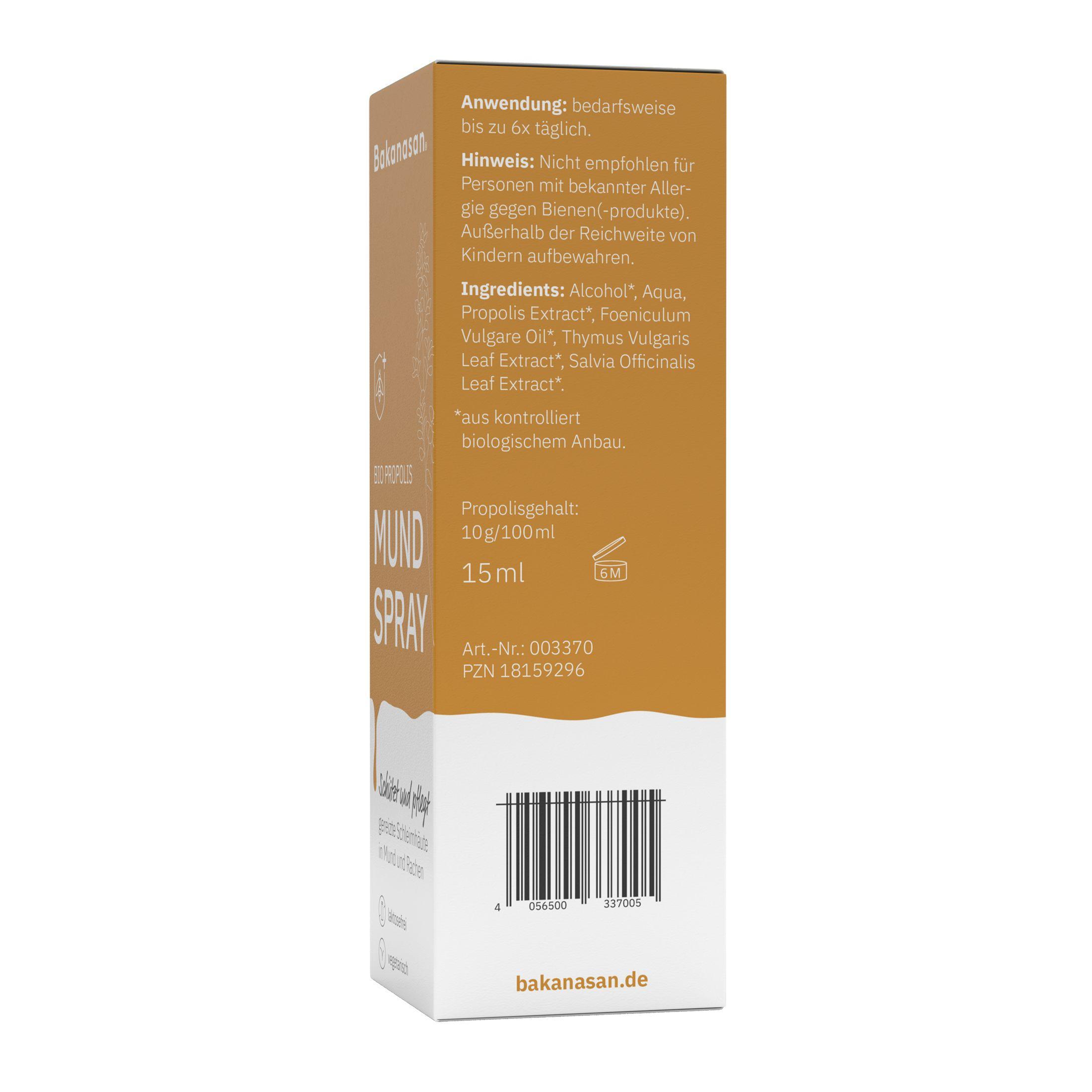 Produktbild BAKANASAN Bio Propolis Mundspray 4 von 6