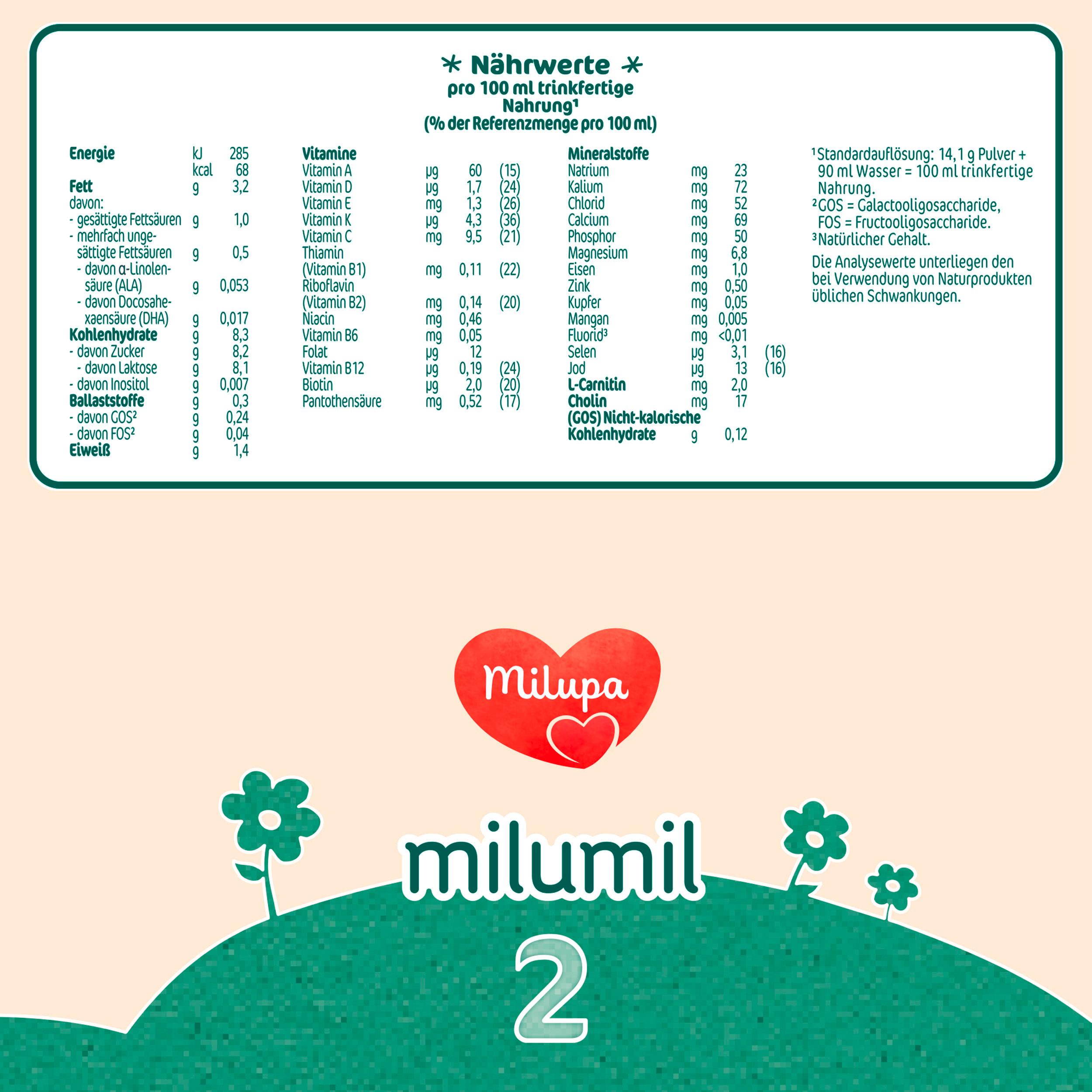 Produktbild Milupa Milumil 2 Folgemilch 12 von 15