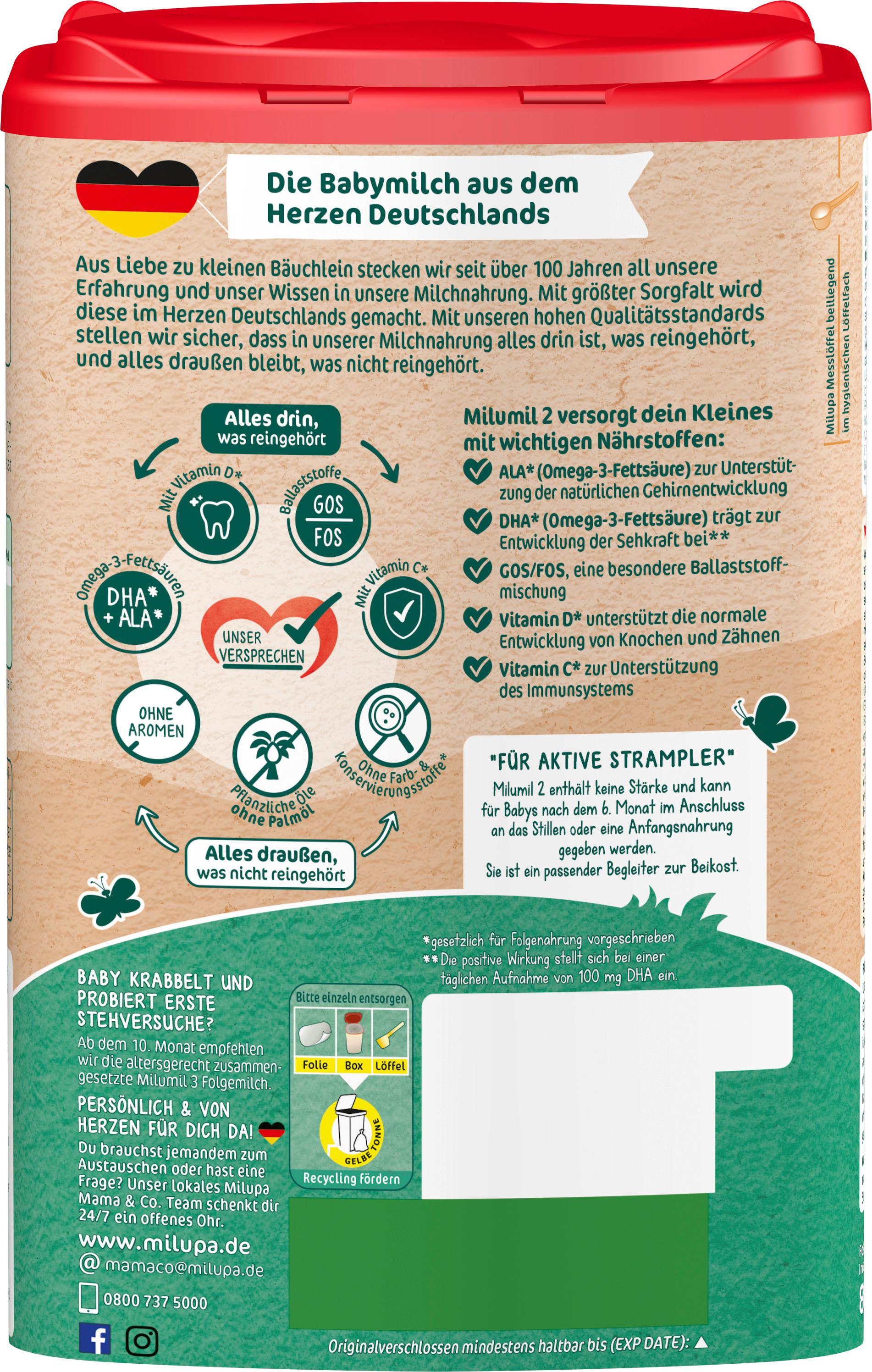 Produktbild Milupa Milumil 2 Folgemilch 2 von 15