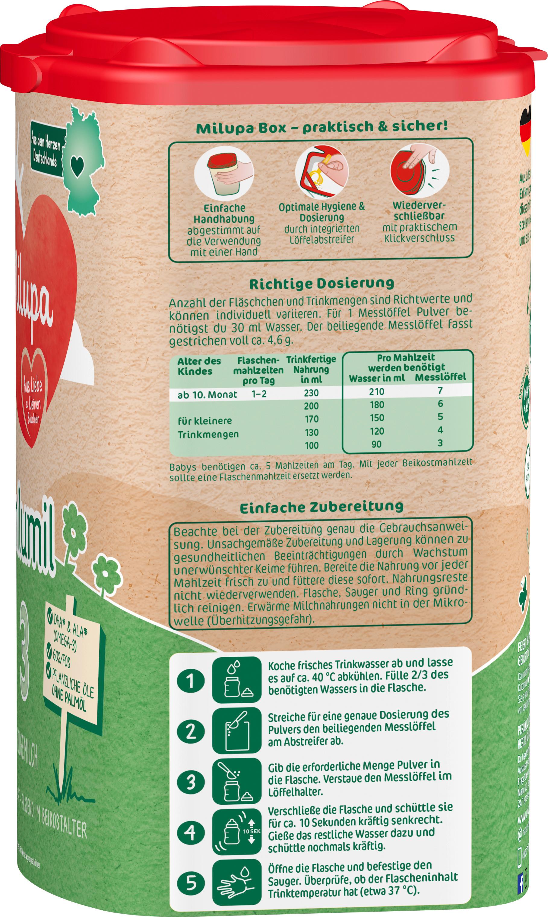 Produktbild Milupa Milumil 3 Folgemilch 7 von 12