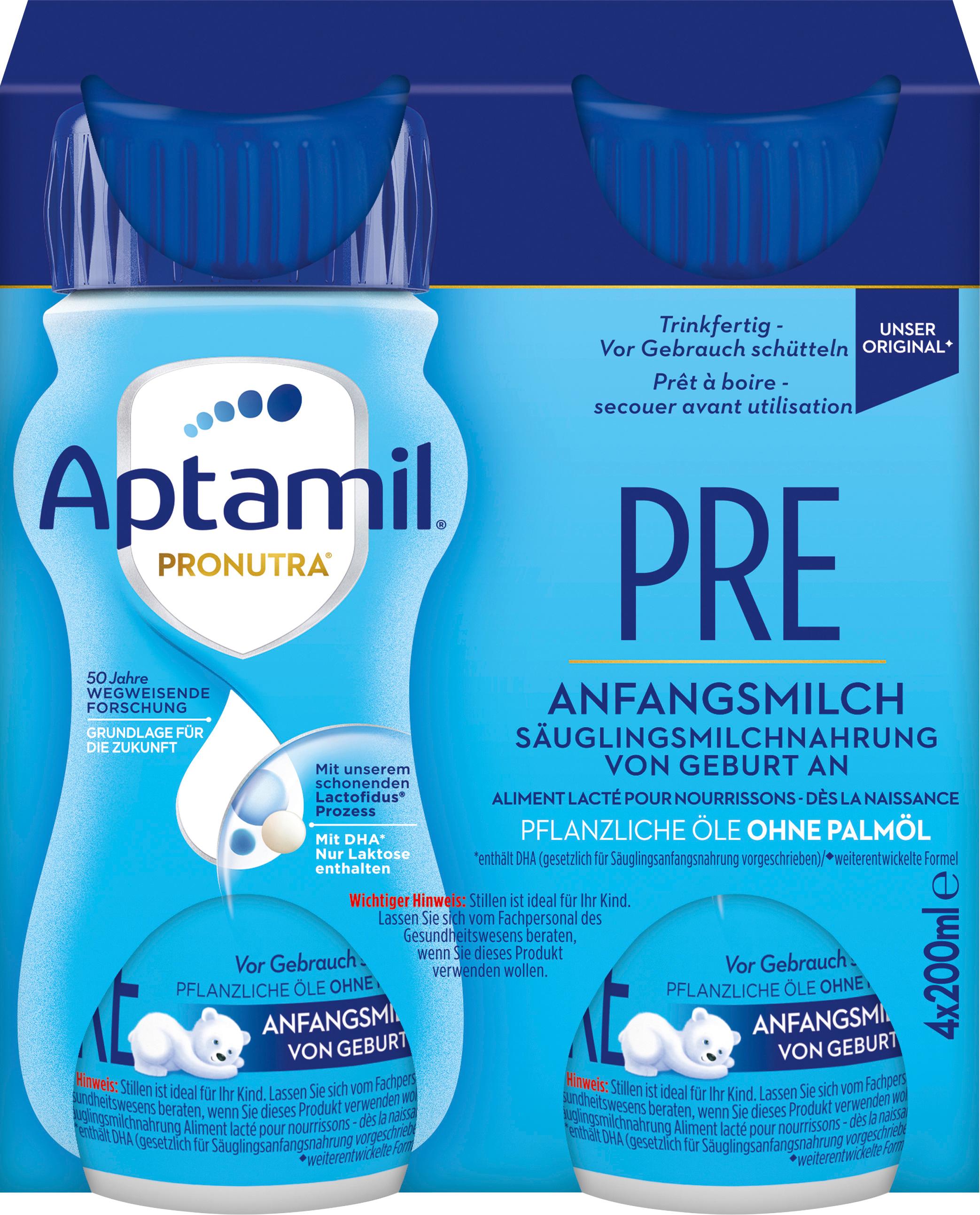 Aptamil Pronutra Anfangsmilch Pre 4x200ml trinkfertig