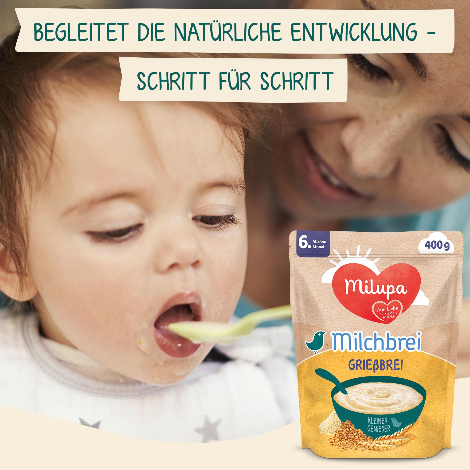 Produktbild MILUPA Milchbrei Grießbrei Miluvit mit ab dem 6. Monat 400G 3 von 10
