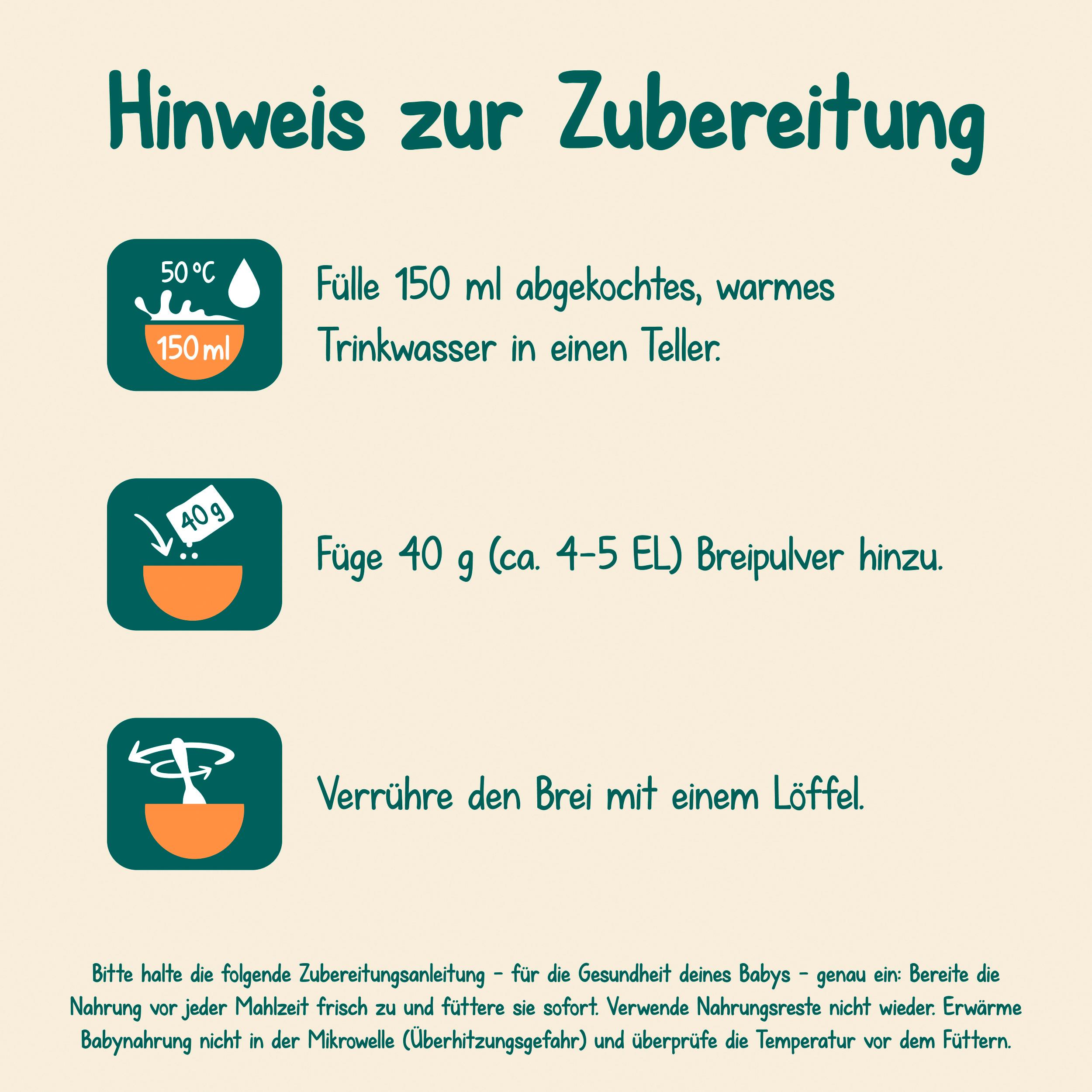 Produktbild MILUPA Milchbrei Grießbrei Miluvit mit ab dem 6. Monat 400G 8 von 10
