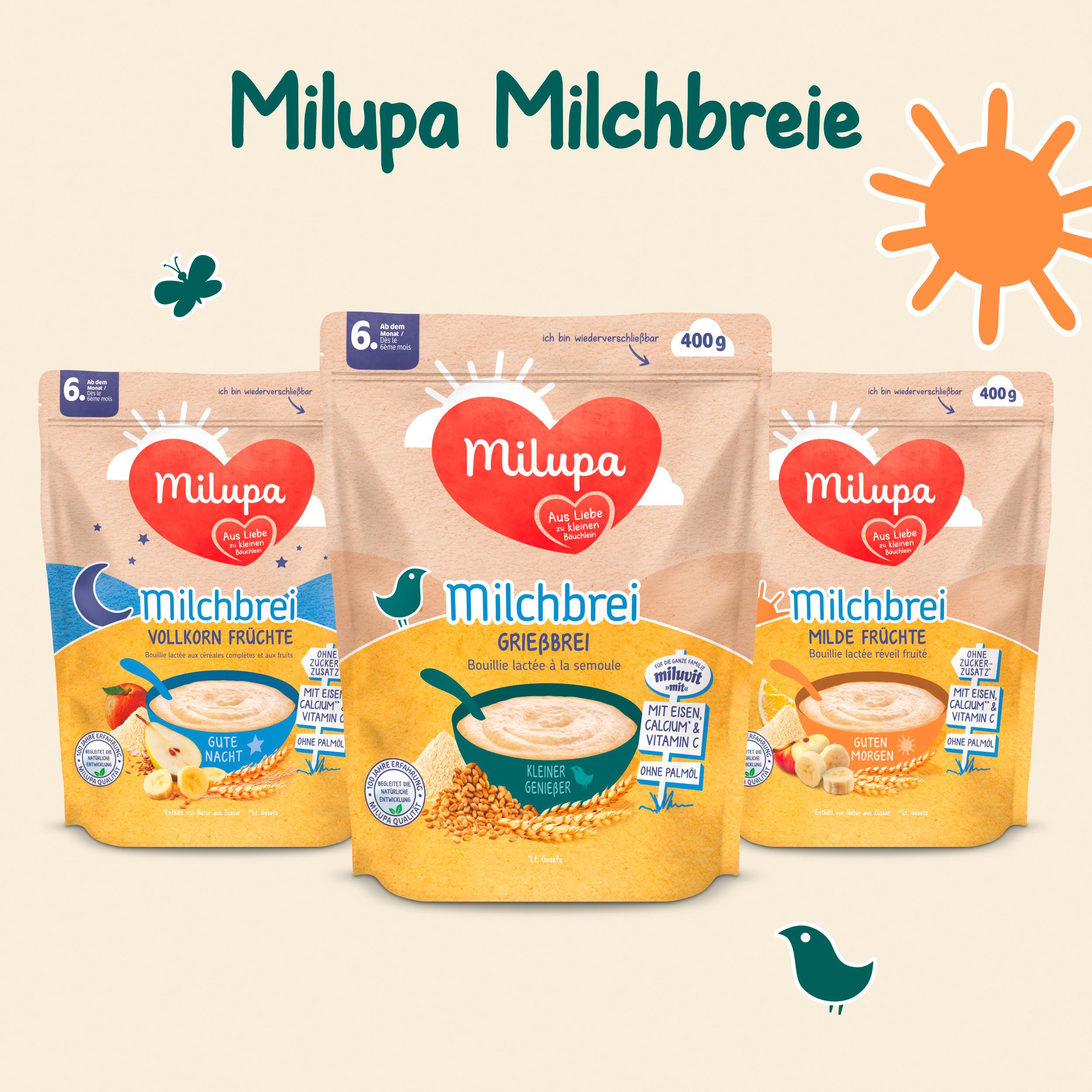 Produktbild MILUPA Milchbrei Grießbrei Miluvit mit ab dem 6. Monat 400G 4 von 10