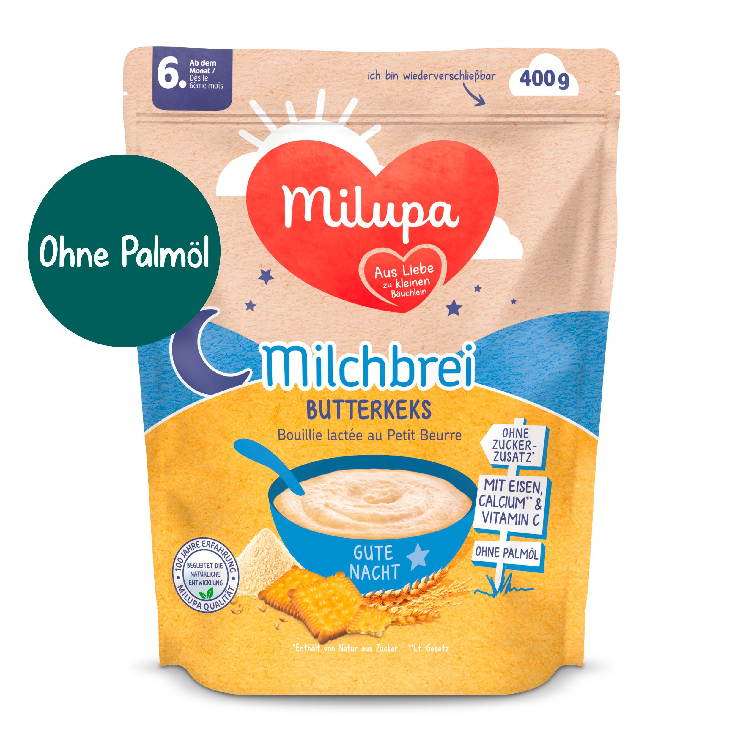 Produktbild MILUPA Milchbrei Butterkeks Gute Nacht ab dem 6. Monat 2 von 7