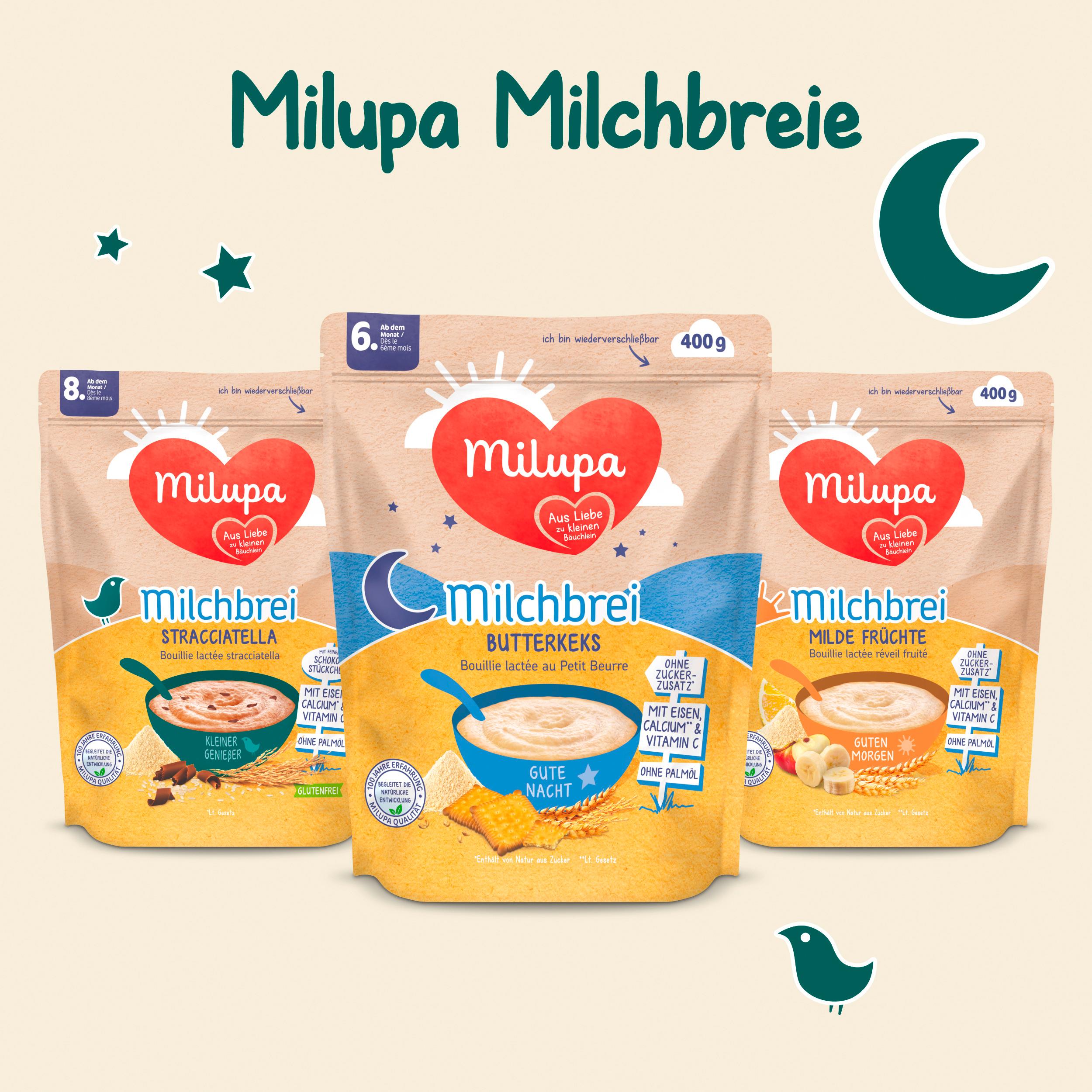 Produktbild MILUPA Milchbrei Butterkeks Gute Nacht ab dem 6. Monat 4 von 7