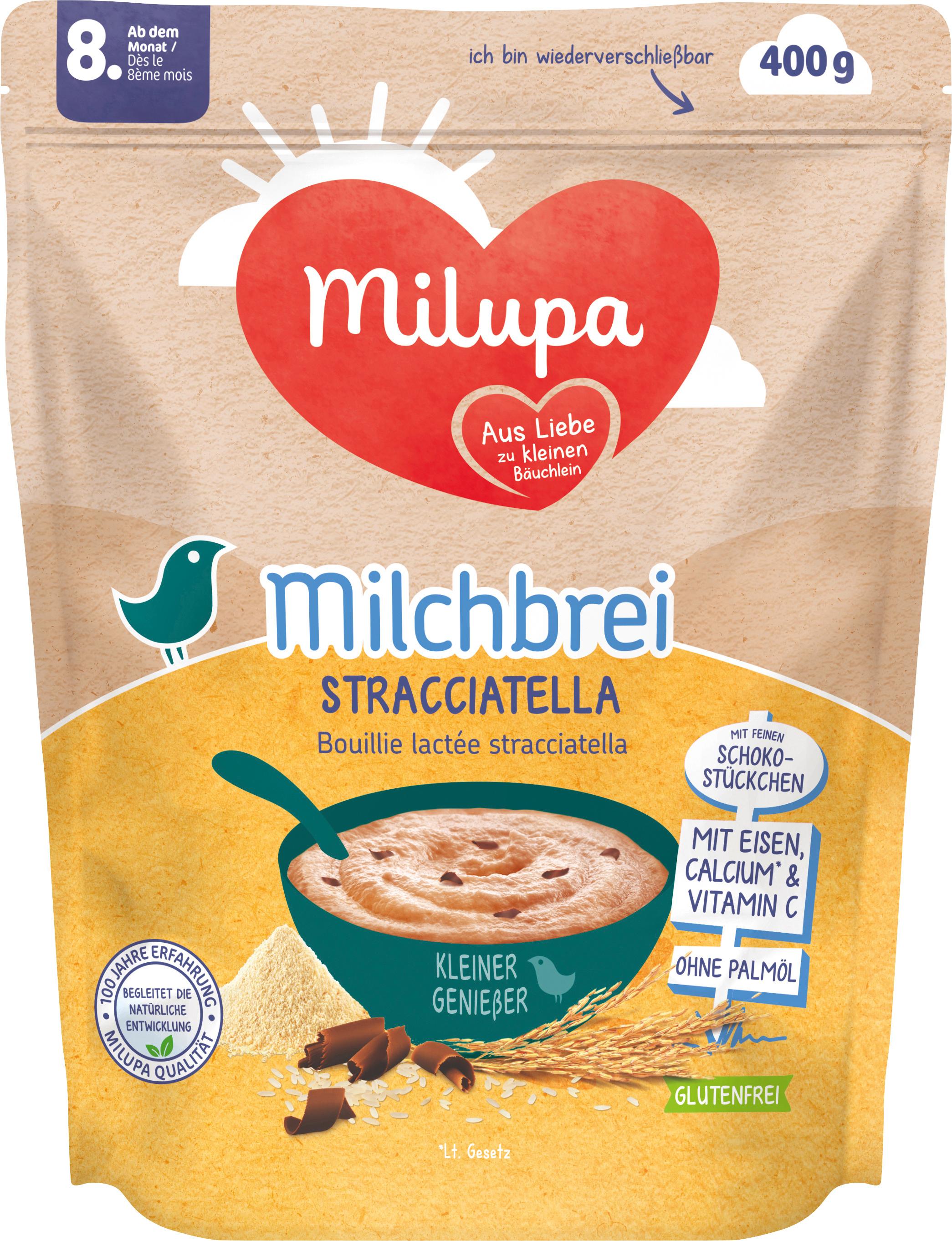 MILUPA Milchbrei Stracciatella ab dem 8. Monat