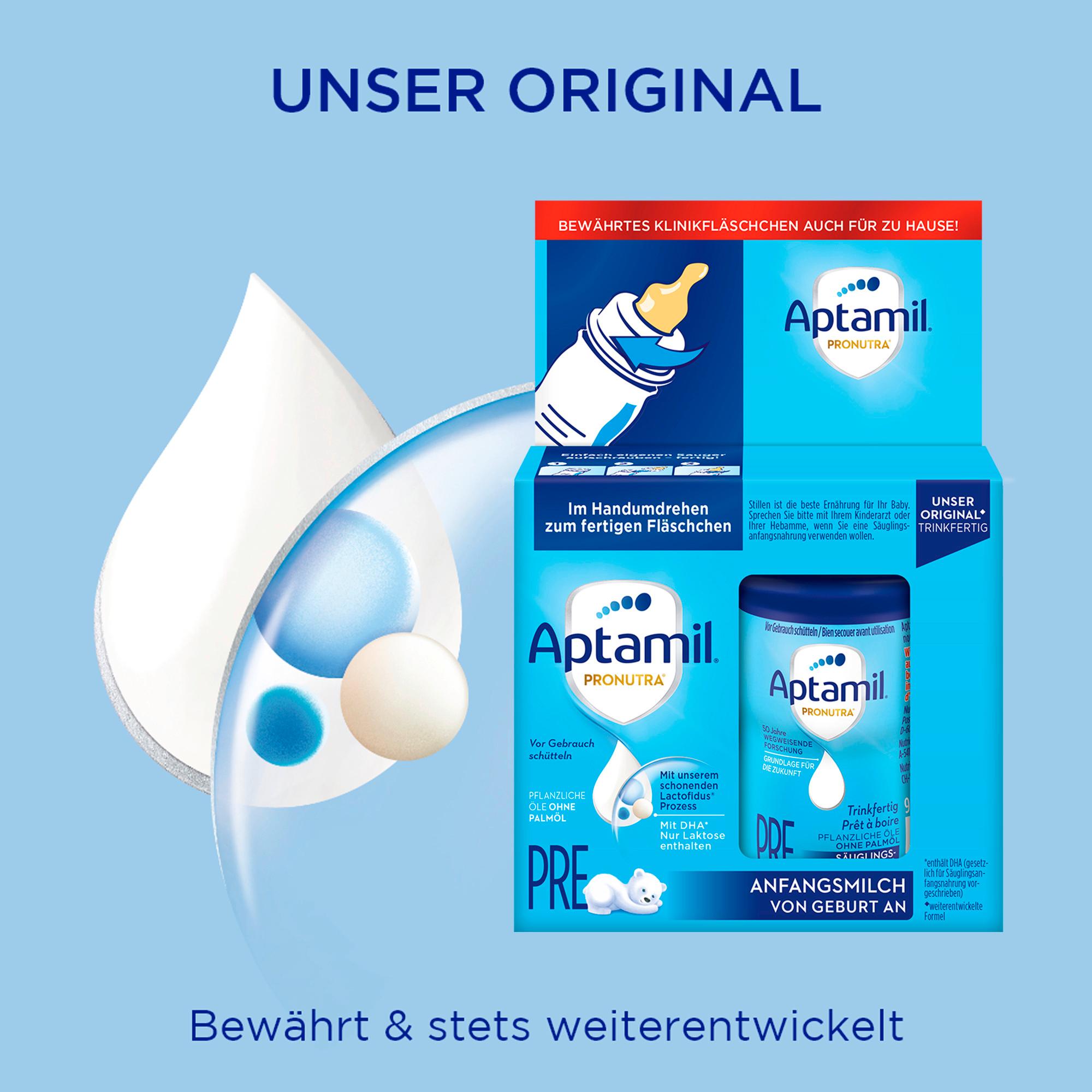 Produktbild Aptamil Pronutra Anfangsmilch Pre 2x90ml trinkfertig 5 von 5