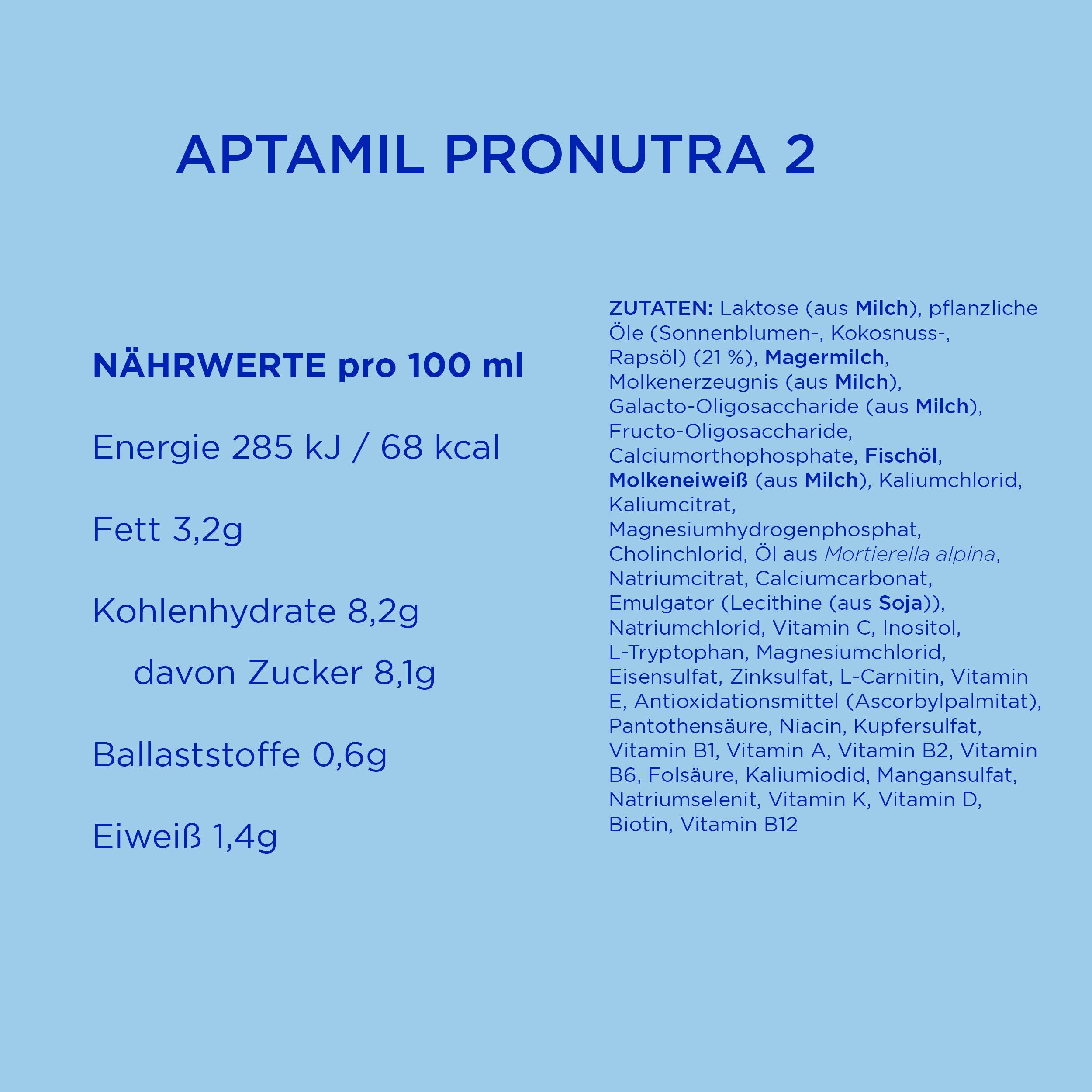 Produktbild Aptamil Pronutra 2 Folgemilch Vorratspack 11 von 14