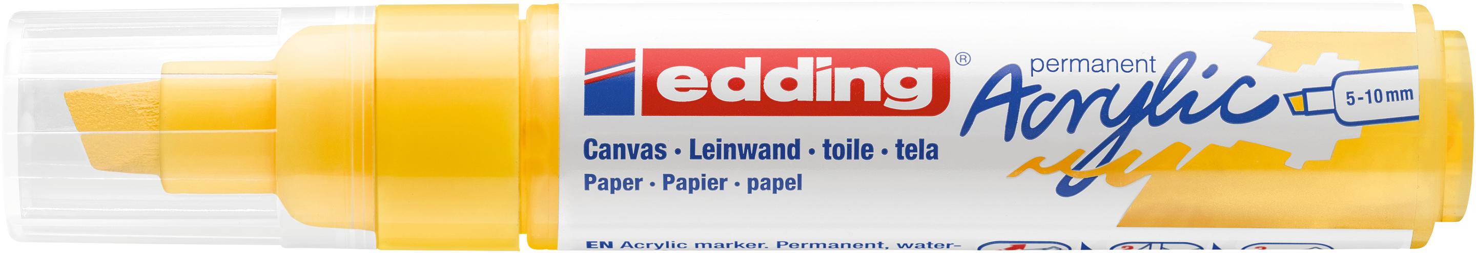 edding Acrylmarker 5000 breit verkehrsgelb