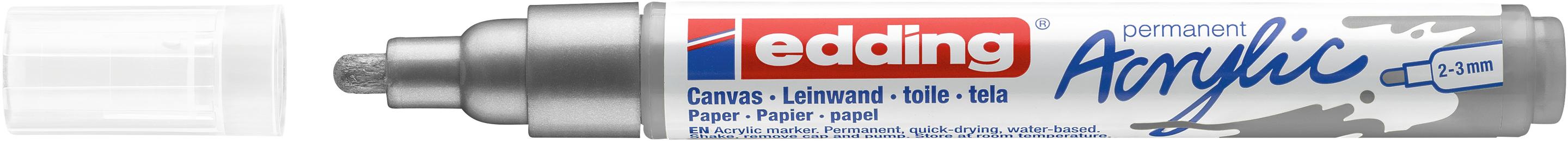 Produktbild edding Acrylmarker 5100 medium silber 2 von 9