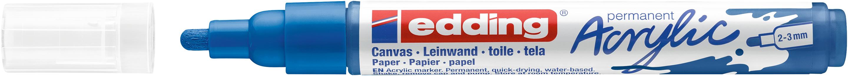 Produktbild edding Acrylmarker 5100 medium enzianblau 2 von 9