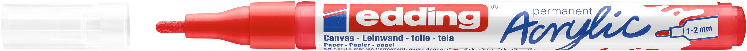 Produktbild edding Acrylmarker 5300 fein verkehrsrot 2 von 9