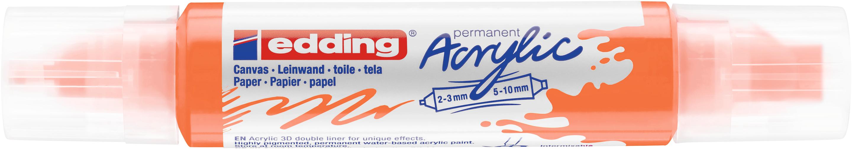 edding Double Liner 3D  neonorange