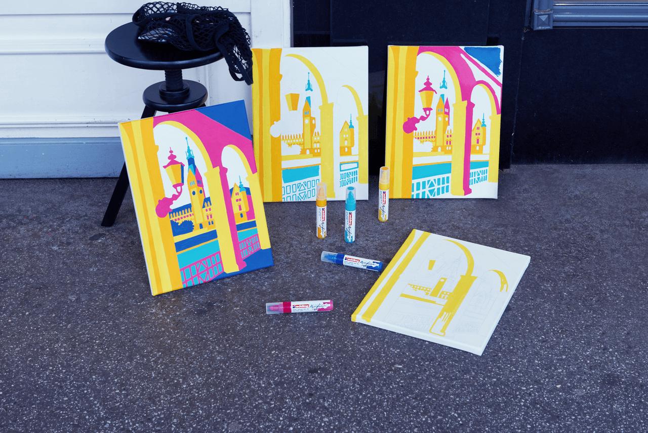 Produktbild edding Acrylmarker 5000 5er-Set breit abstract 3 von 8