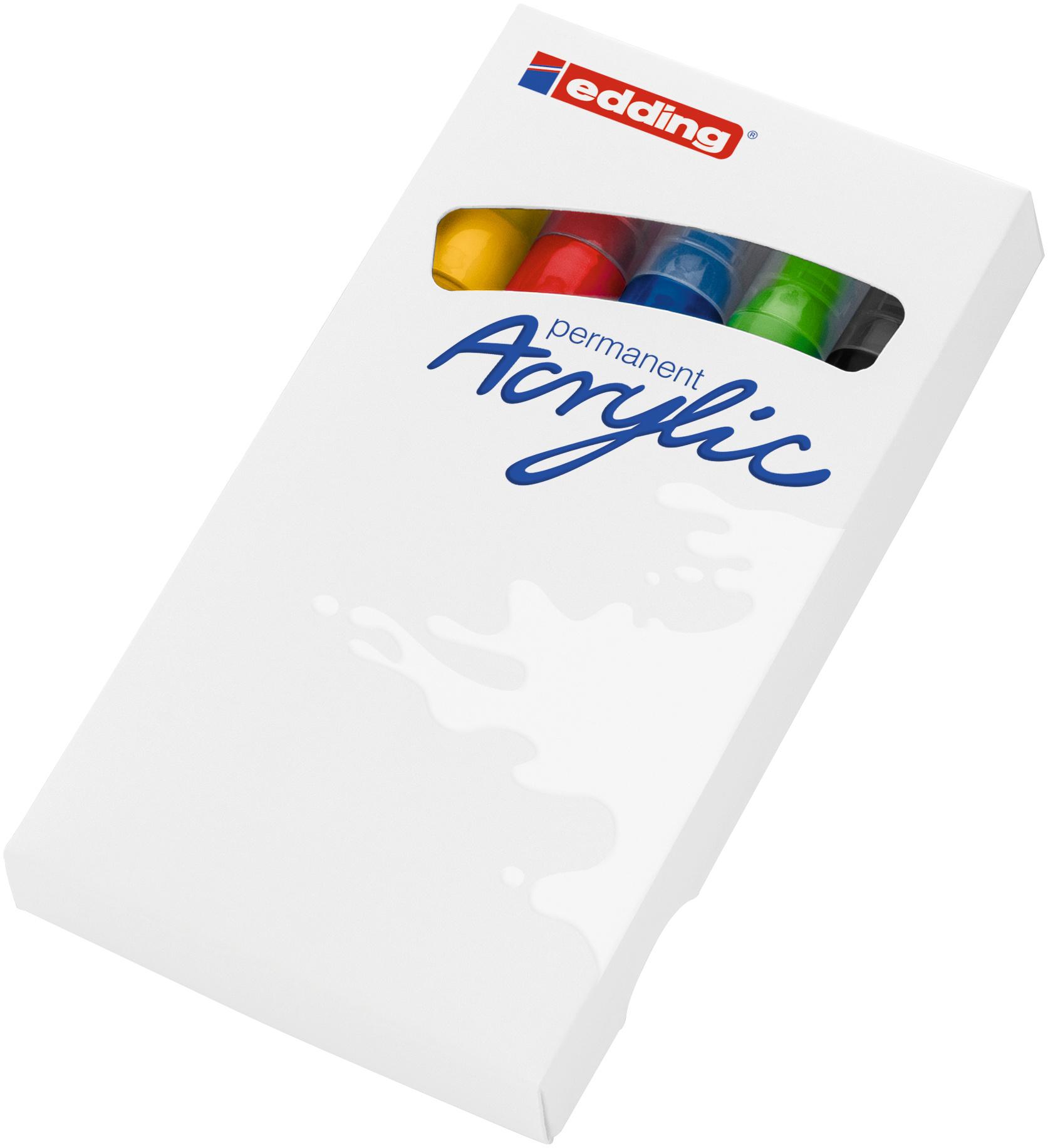 Produktbild edding Acrylmarker 5100 5er-Set medium basic 2 von 10