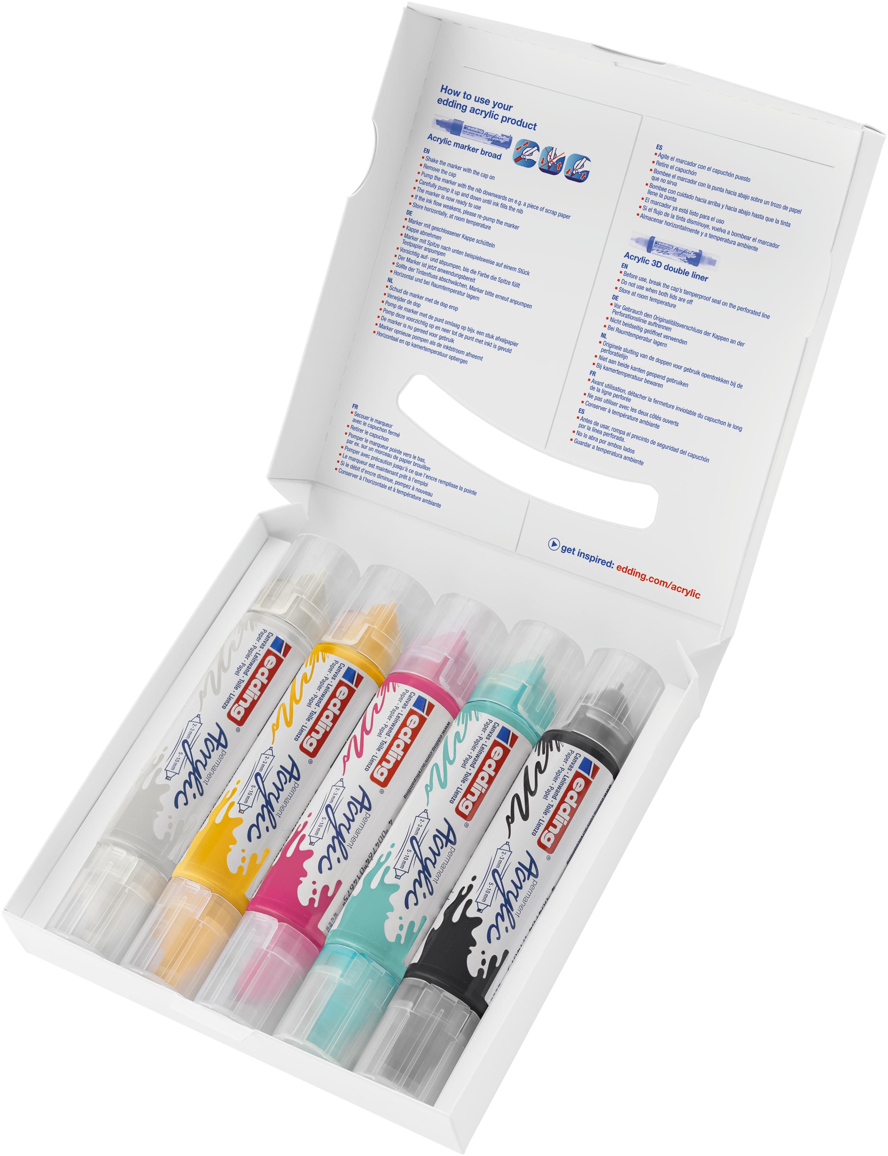 Produktbild edding Double Liner 3D 5400 5er-Set basic 4 von 10