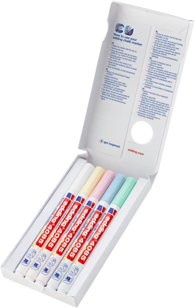 Produktbild edding 4085 Kreidemarker 5er-Set pastell 8 von 8
