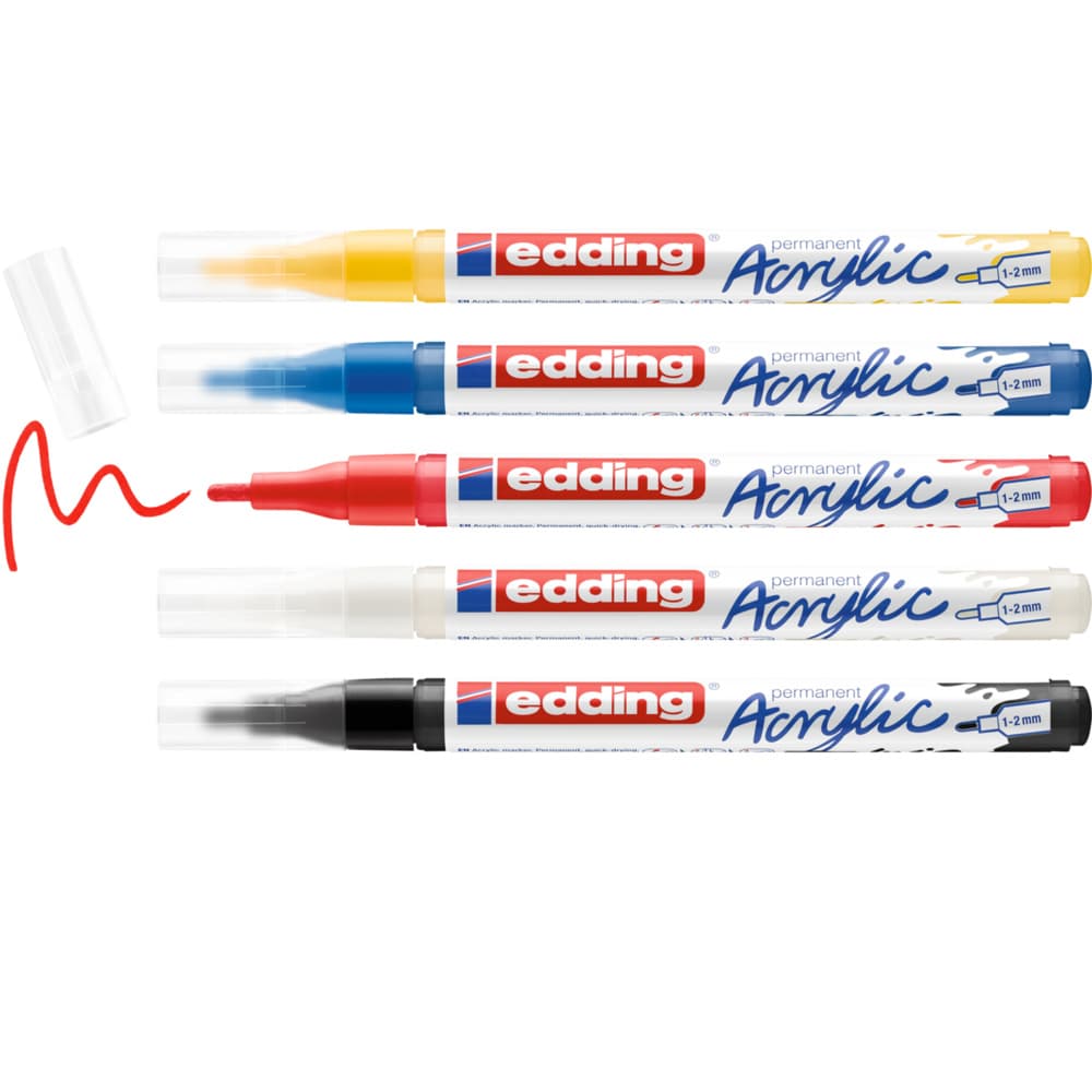 Produktbild edding 5300 Acrylmarker fein 5er-Set basic 6 von 11