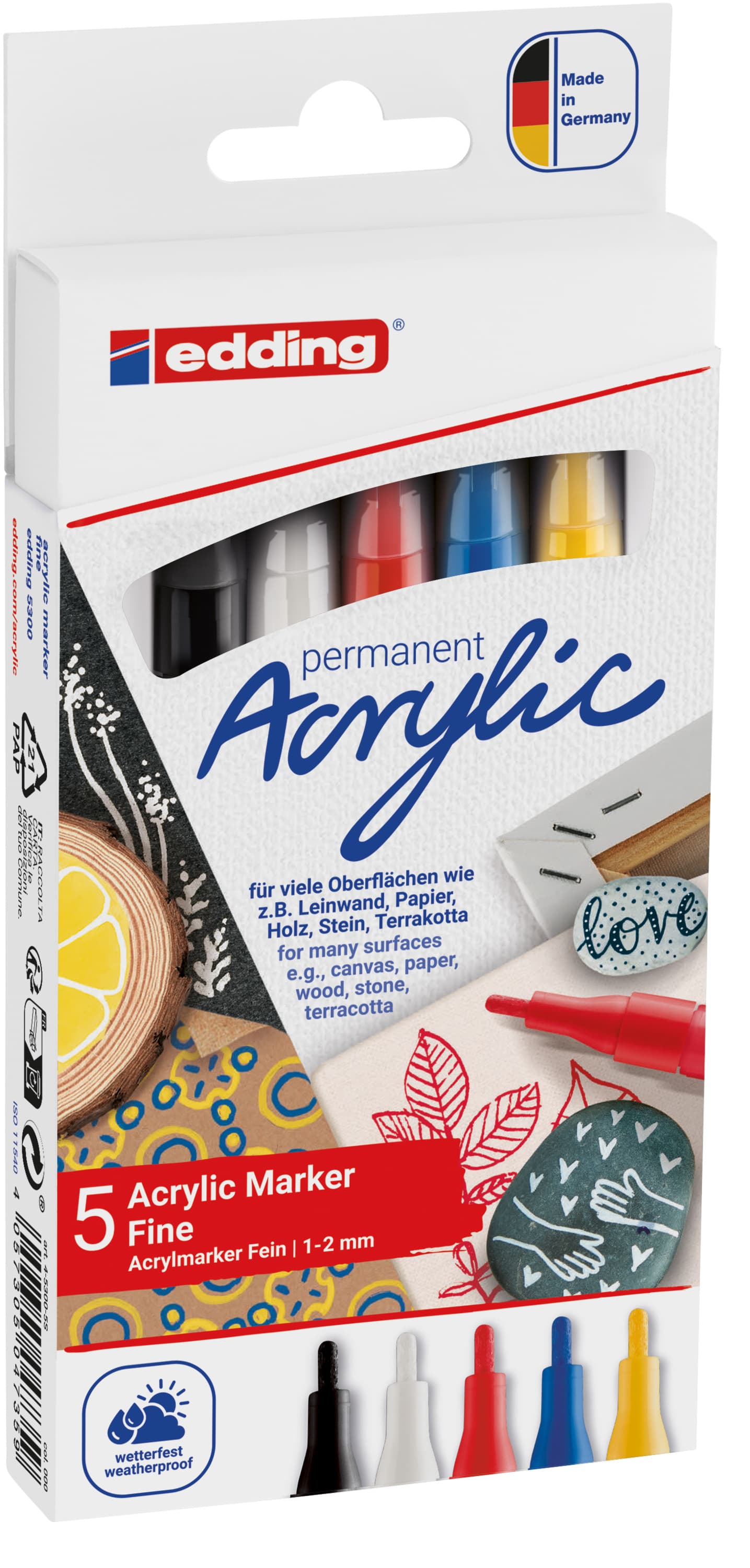 Produktbild edding 5300 Acrylmarker fein 5er-Set basic 4 von 11