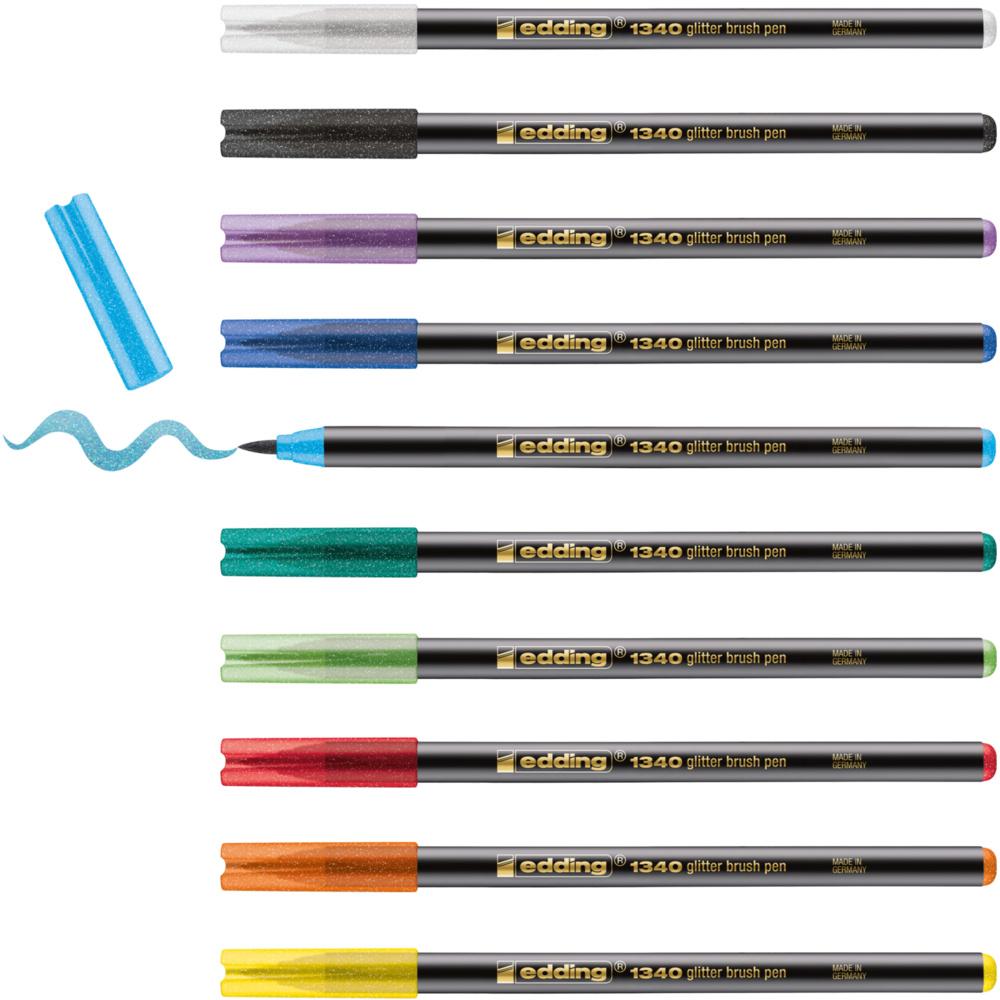 Produktbild edding 1340 glitzer Pinselstift 10er-Set sortiert 2 von 6