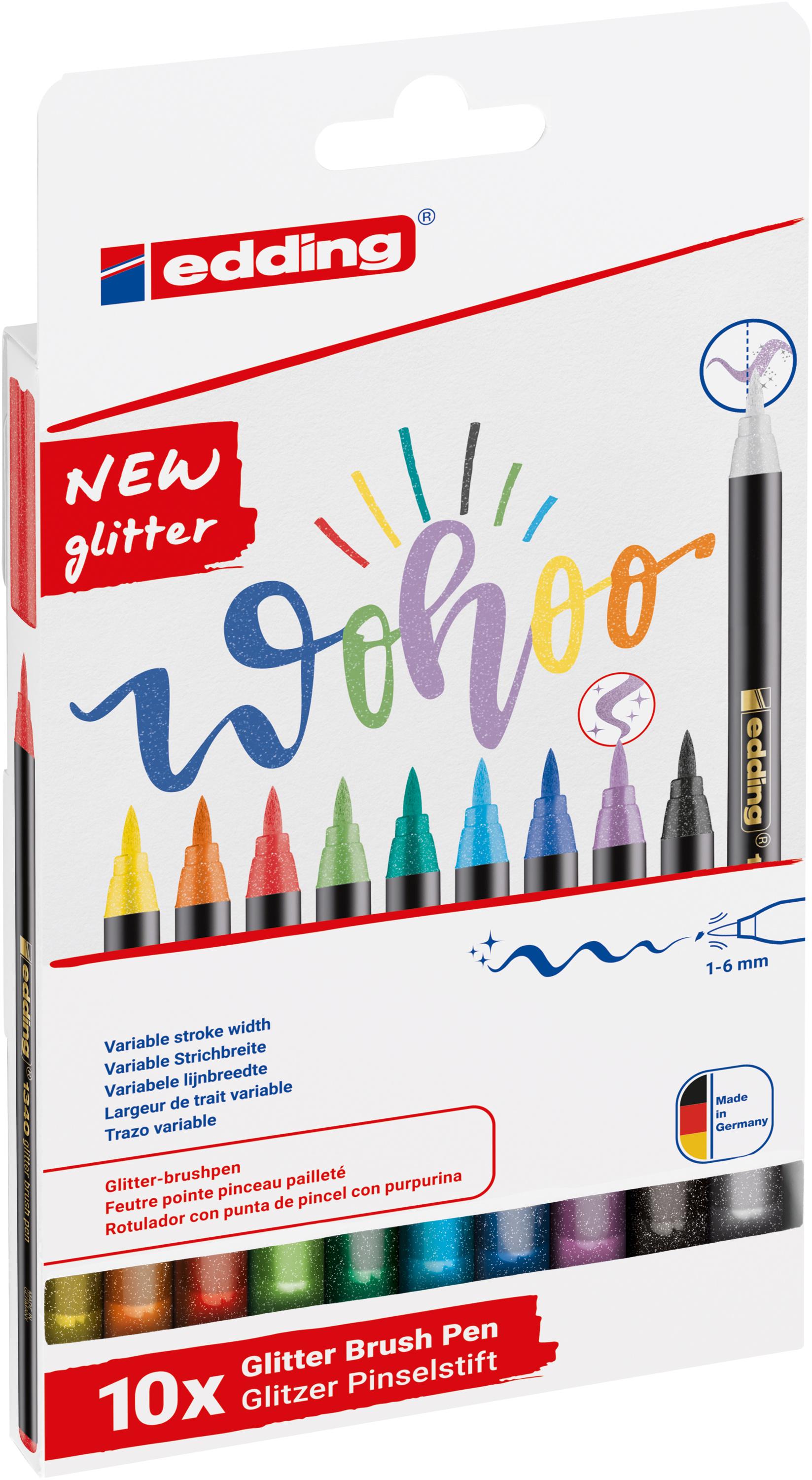 Produktbild edding 1340 glitzer Pinselstift 10er-Set sortiert 3 von 6