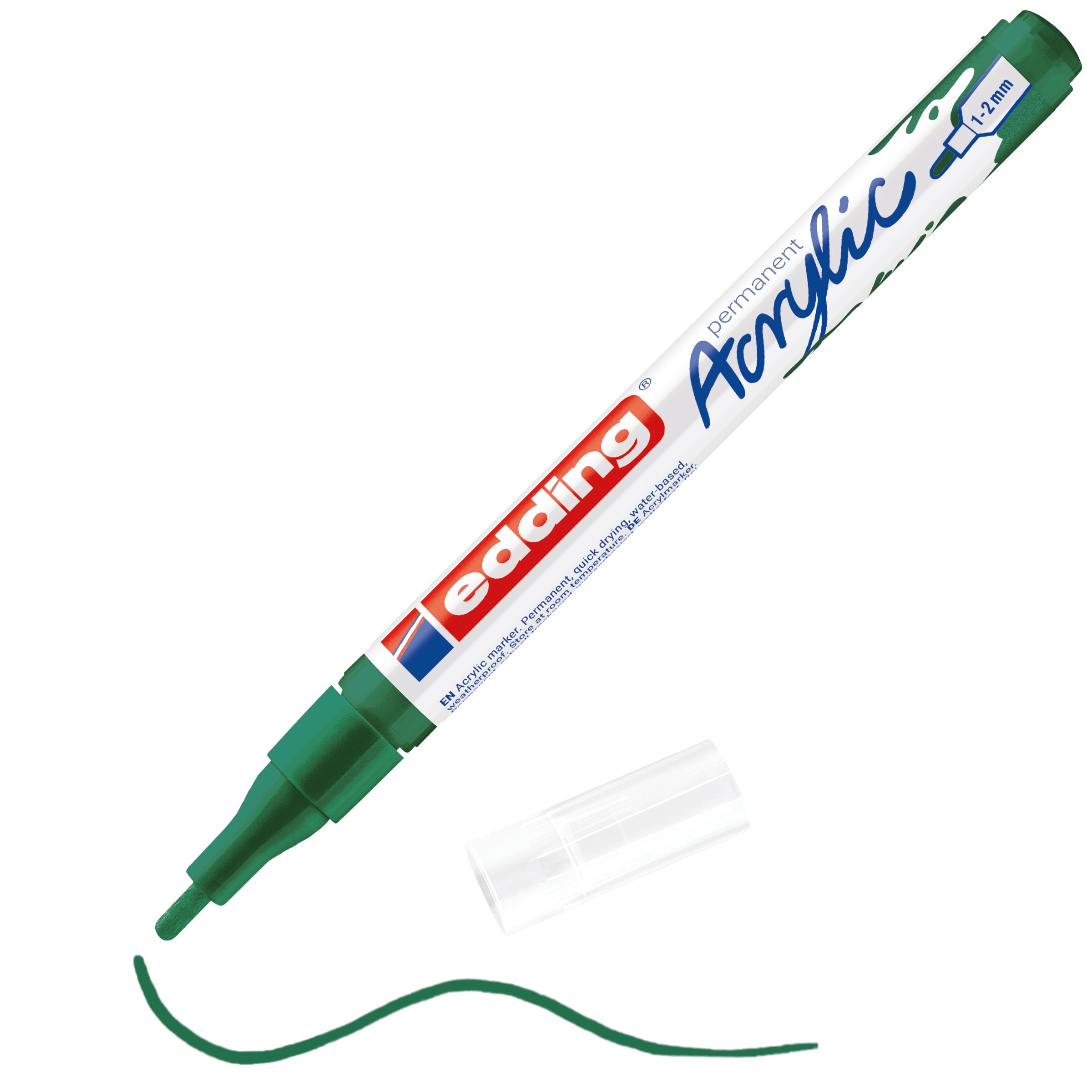 edding 5300 Acrylmarker fein moosgrün matt
