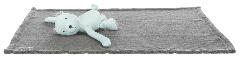 Zubehör Trixie Hunde Junior Kuschel-Set grau/mint Decke/Bär/Plüsch