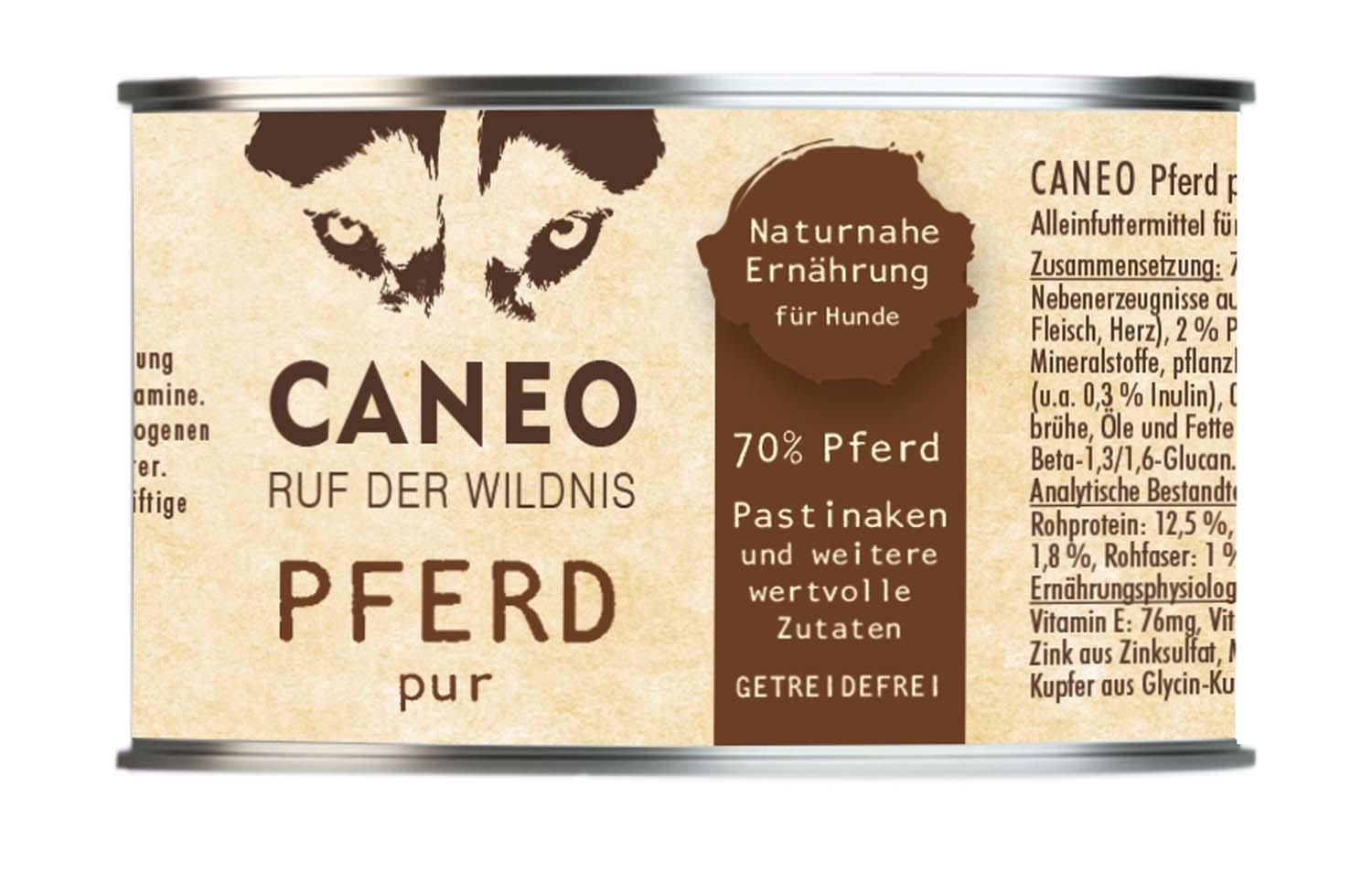 CANEO Hundenassfutter Pferd Pur Dose