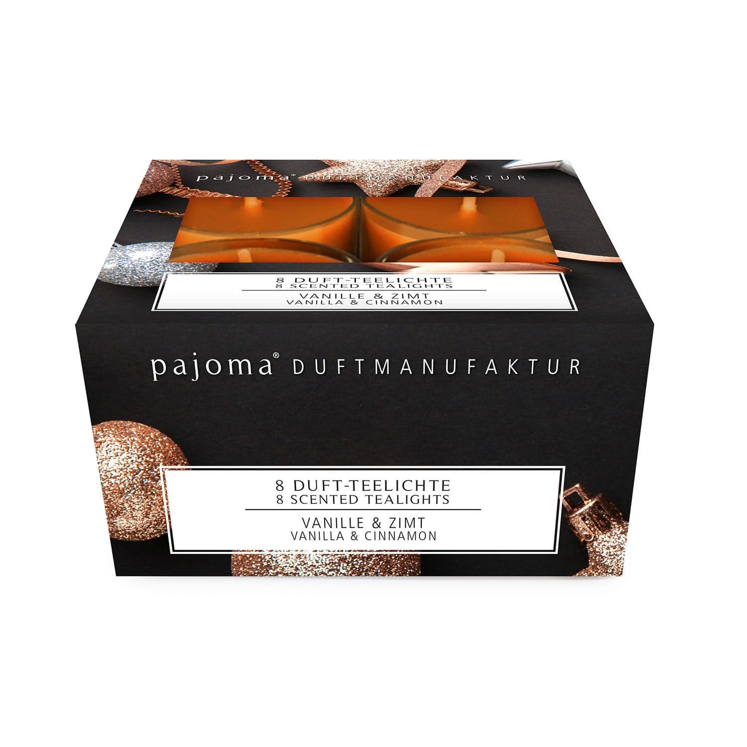 pajoma Teelichter Vanille & Zimt 8er Set