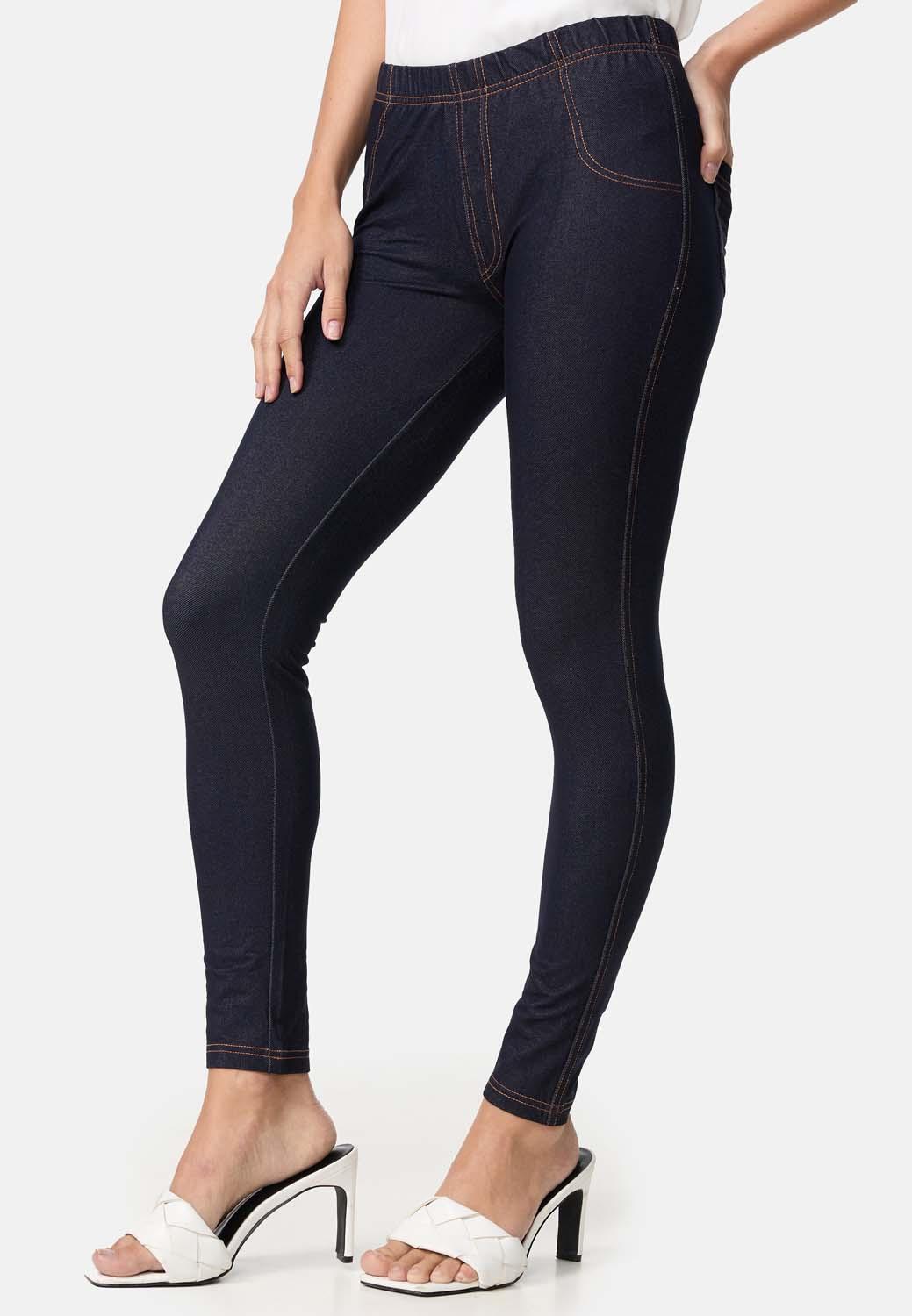 Produktbild NUR DIE Damen Treggings Jeans-Look Relax&Go 5 von 9
