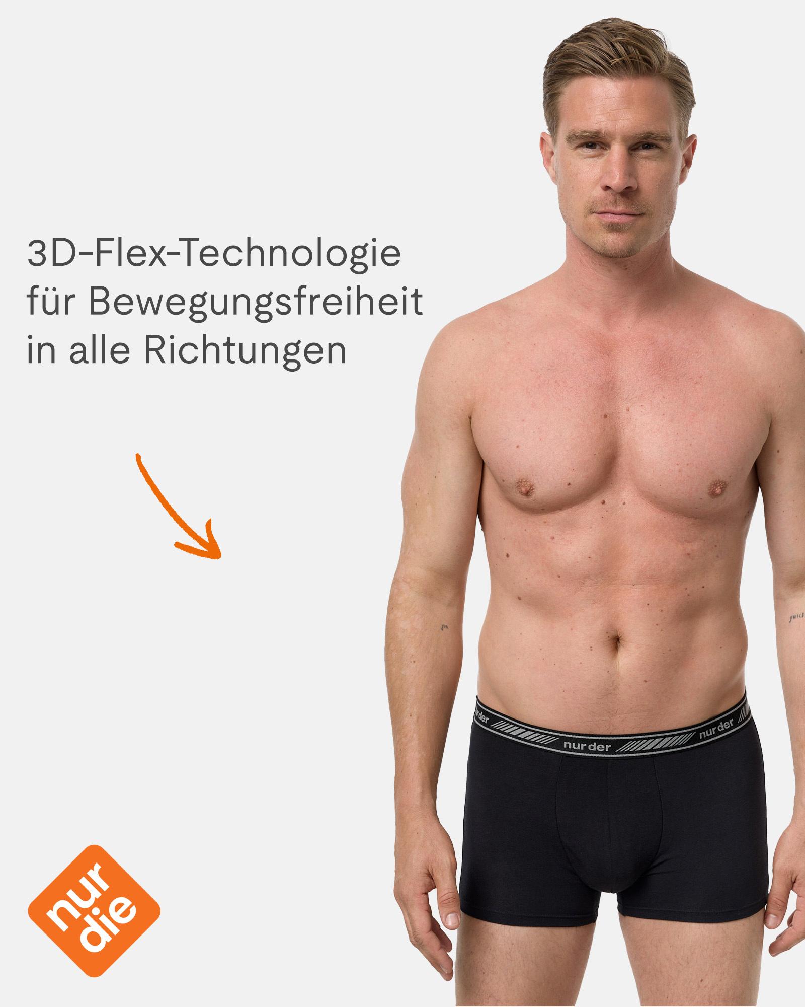 Produktbild NUR DIE Herren Boxer 3D Flex 2er Pack 2 von 5