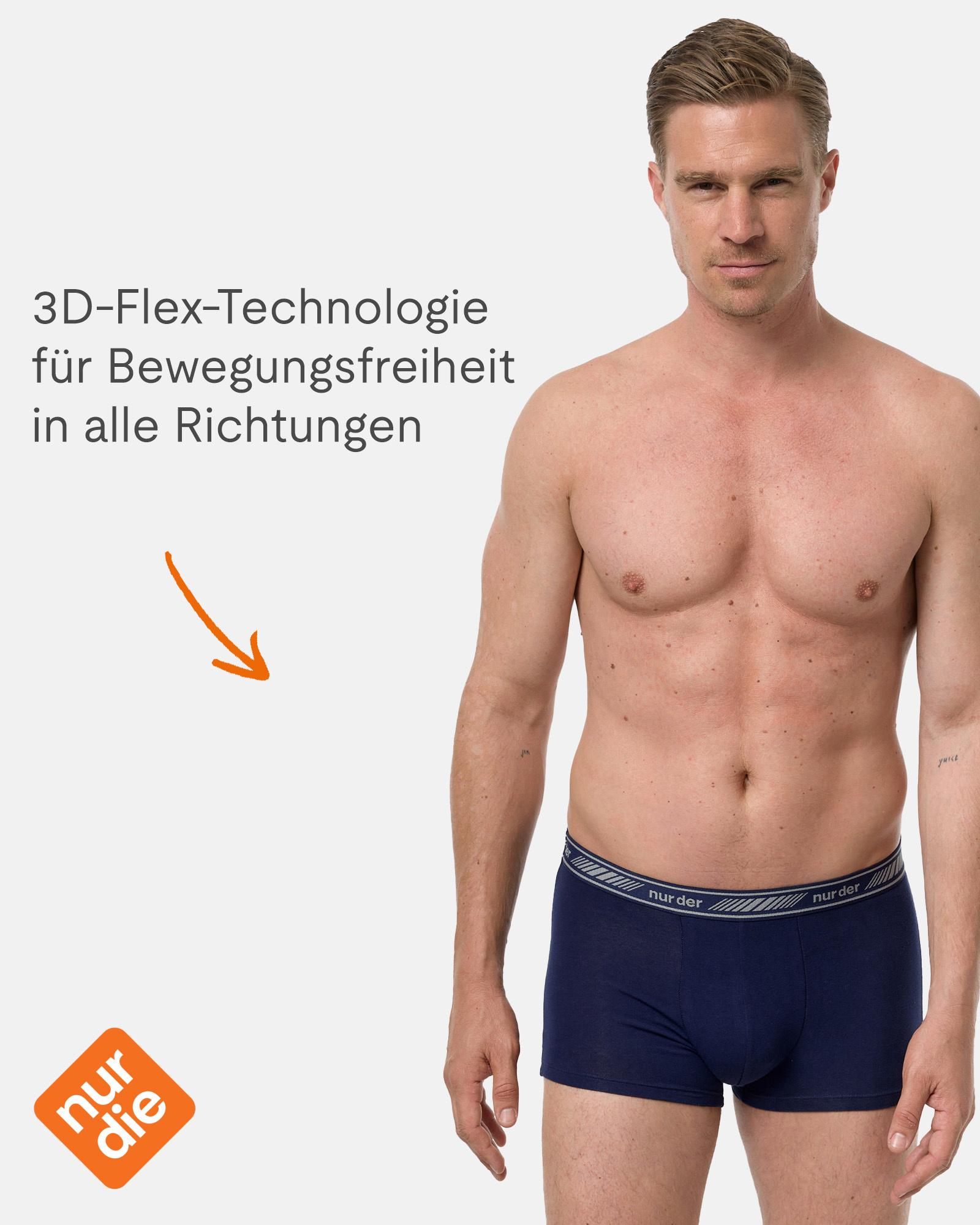 Produktbild NUR DIE Herren Boxer 3D Flex 2er Pack 2 von 5