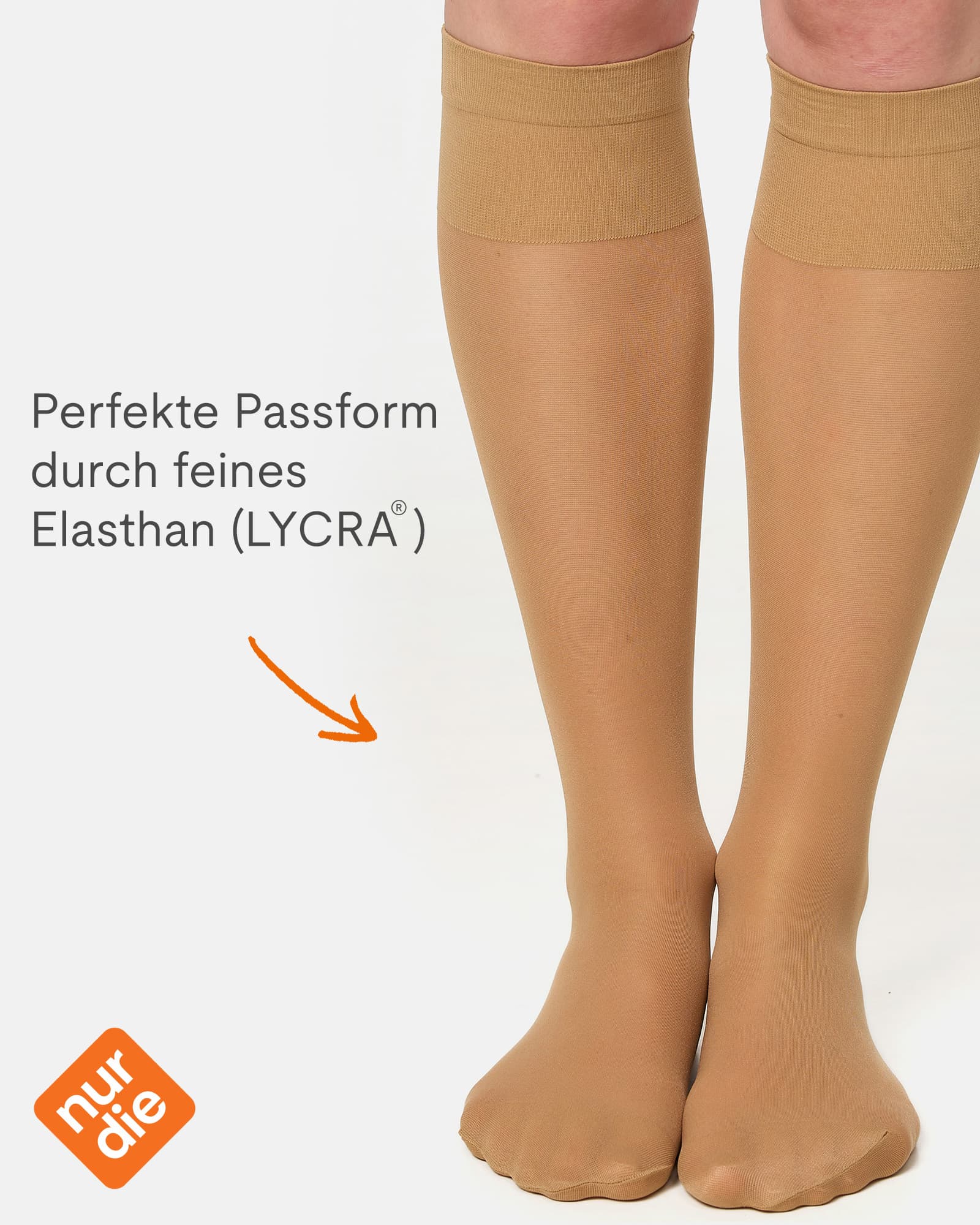 Produktbild NUR DIE Damen Kniestrumpf Vitastütz DEN 40 2 von 6