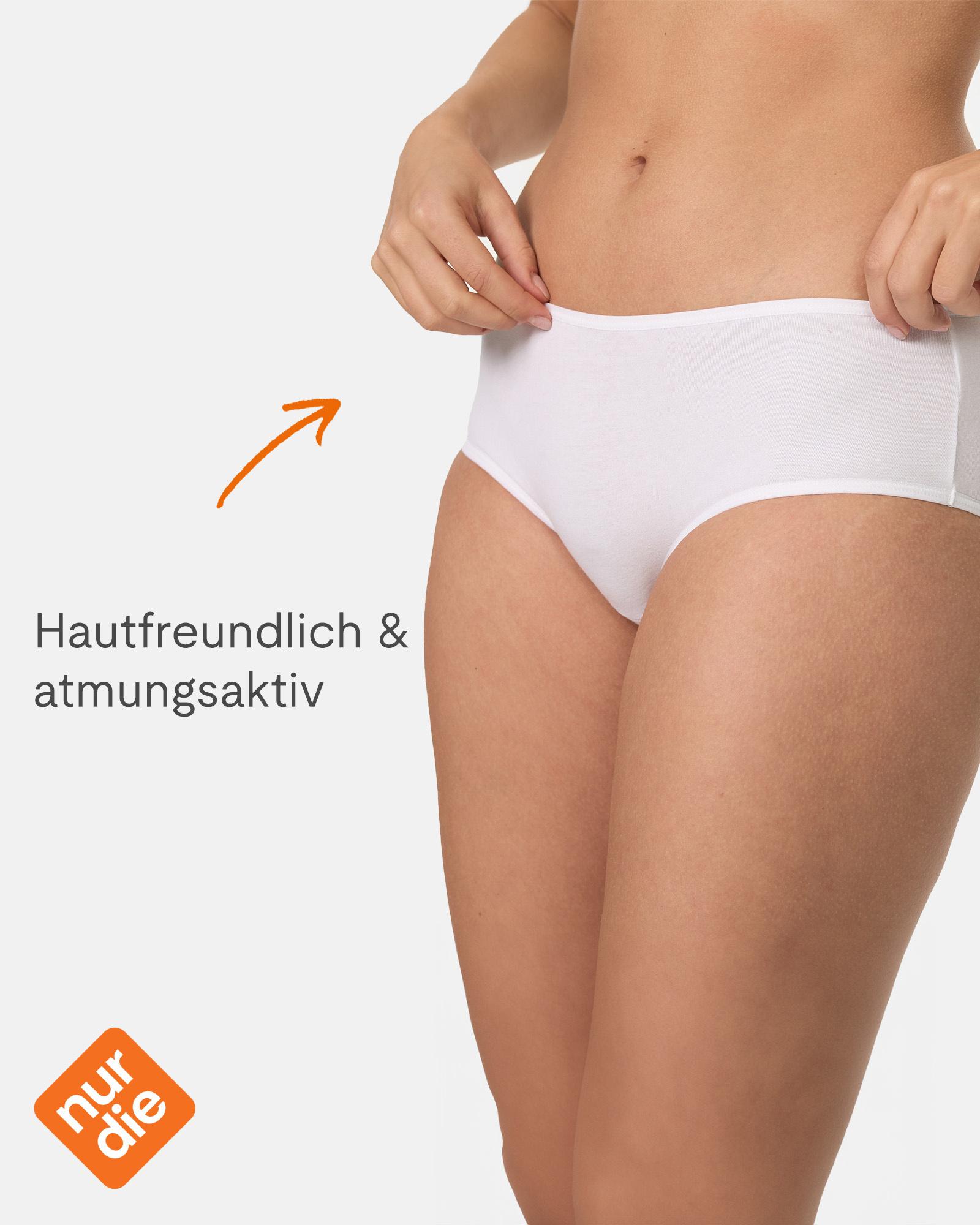 Produktbild NUR DIE Damen Panty Slip aus Baumwolle 5er Pack 4 von 4