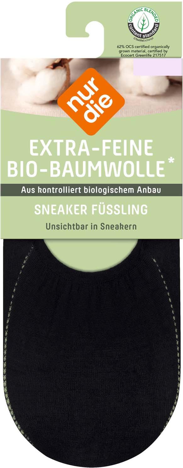 NUR DIE Damen Füßlinge Extra-Feine BIO-Baumwolle