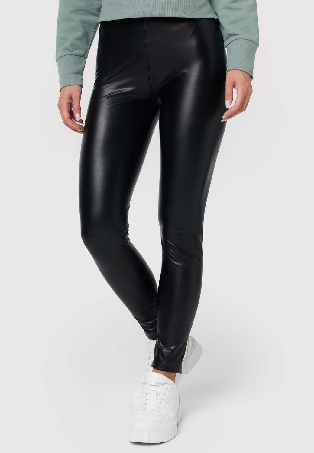 Produktbild NUR DIE Damen Leggings in Leder Optik Relax&Go 5 von 6