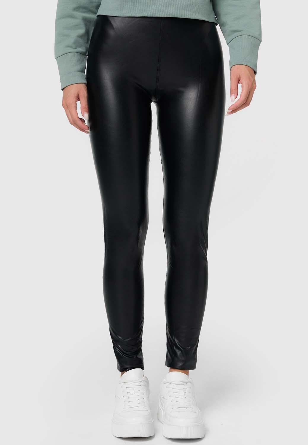 Produktbild NUR DIE Damen Leggings in Leder Optik Relax&Go 3 von 6