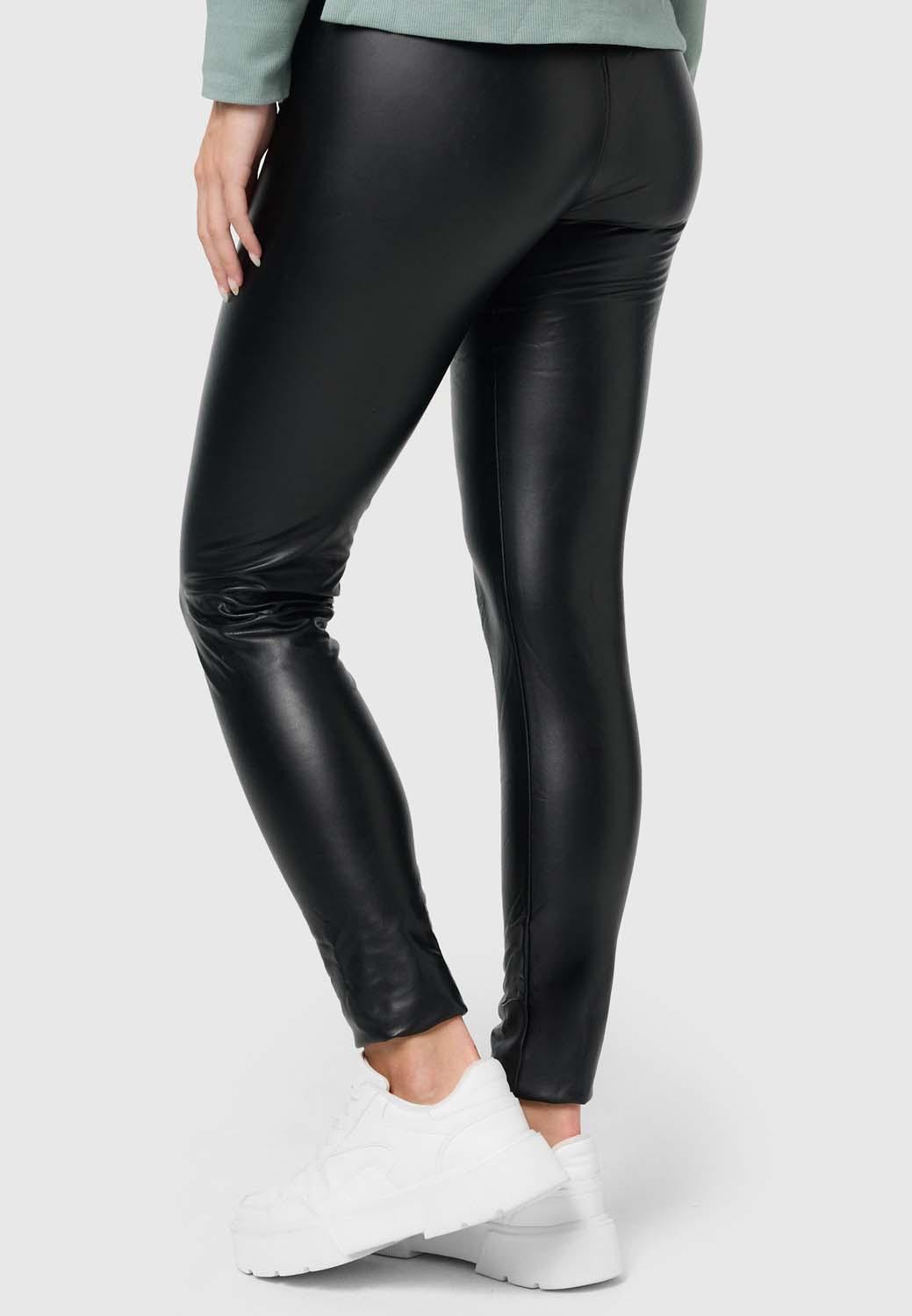 Produktbild NUR DIE Damen Leggings in Leder Optik Relax&Go 4 von 6