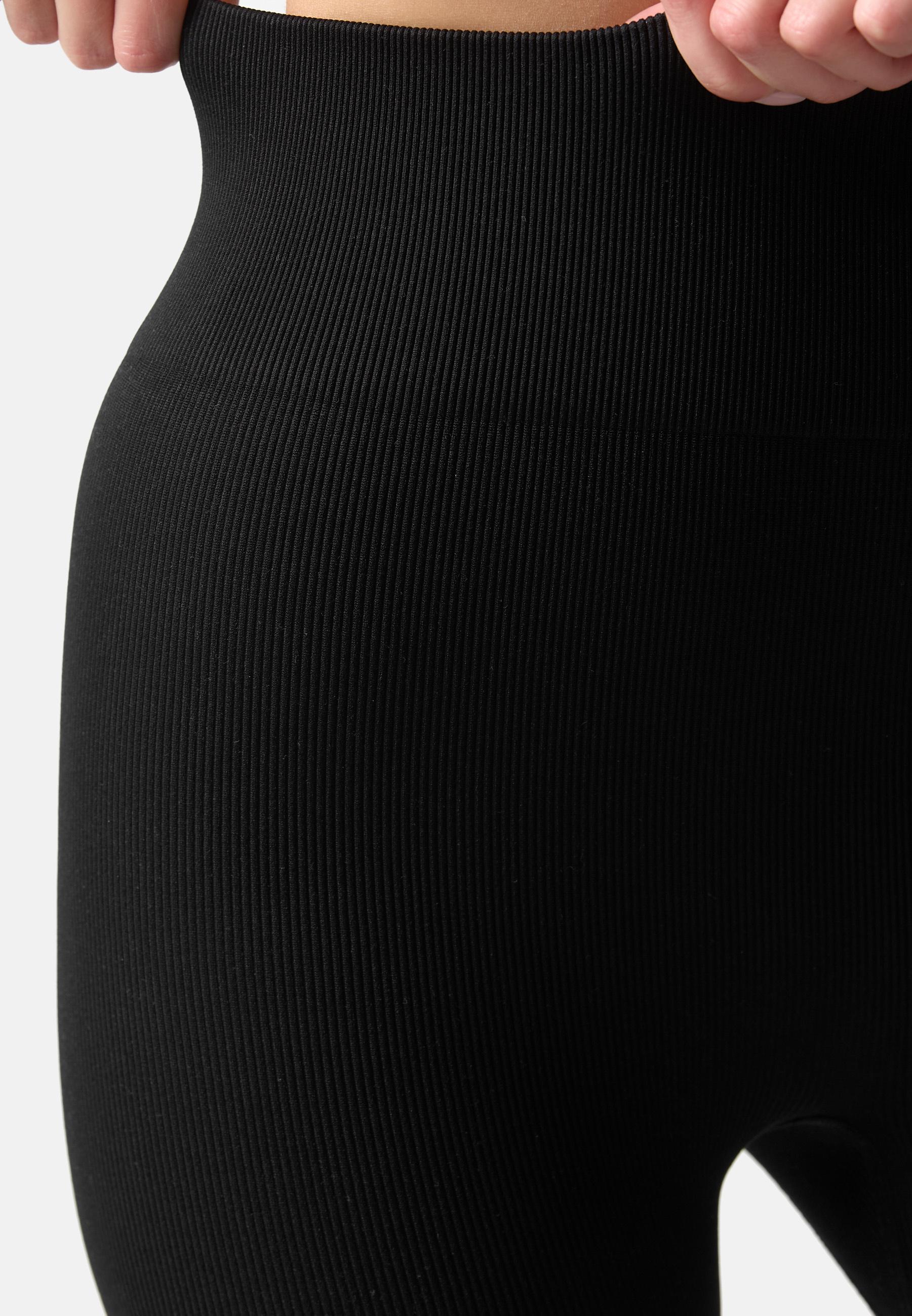 Produktbild NUR DIE Damen Leggings in Ripp-Optik Relax&Go High Waist 3 von 5