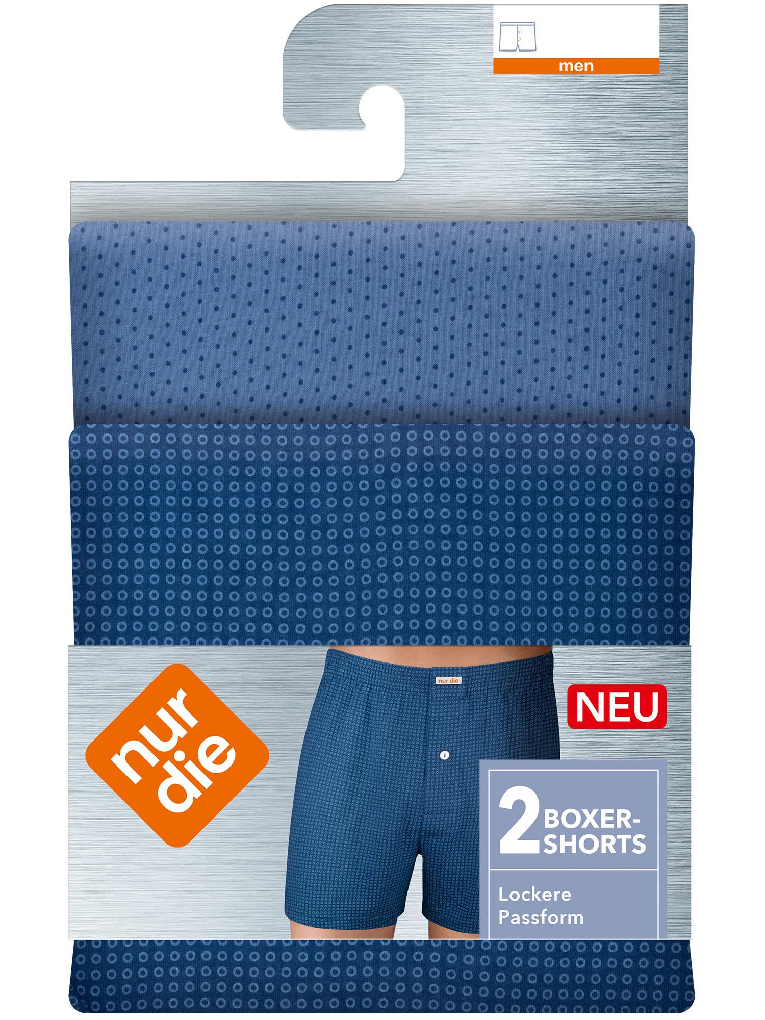 NUR DIE Herren Boxershorts 2er Pack L
