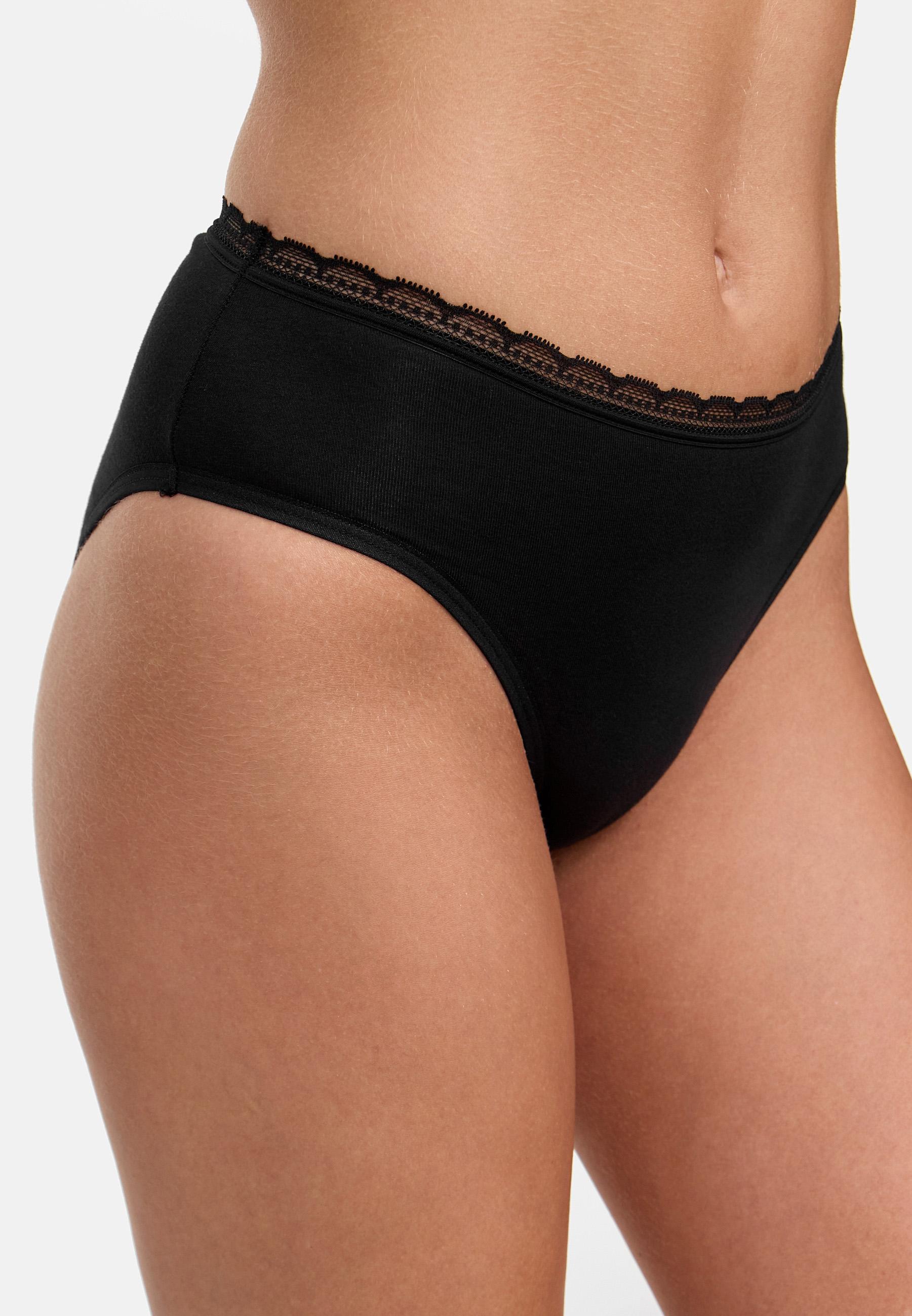 Produktbild NUR DIE Damen Unterhose Midi mit Spitze L 5 von 6
