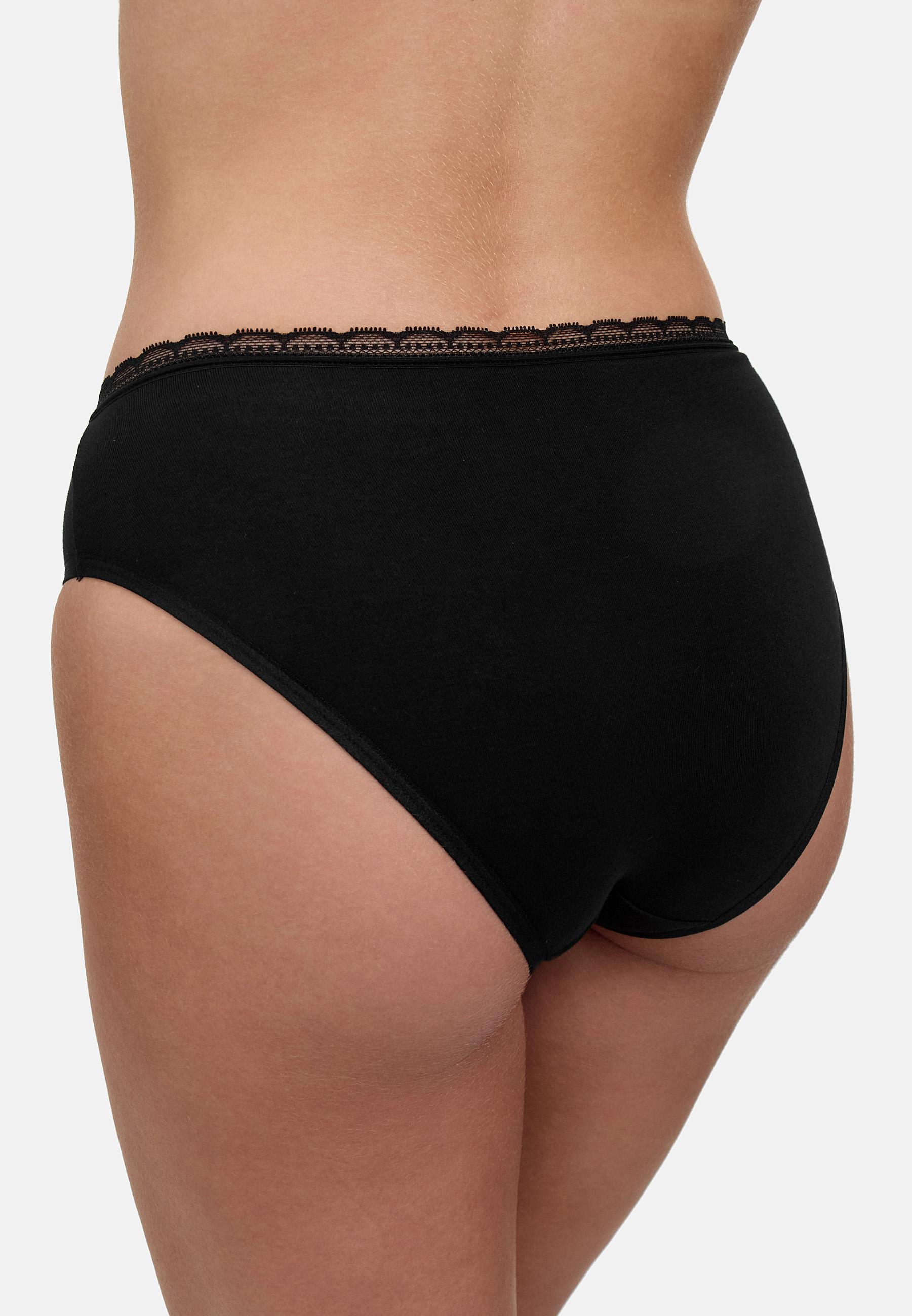 Produktbild NUR DIE Damen Unterhose Midi mit Spitze L 4 von 6