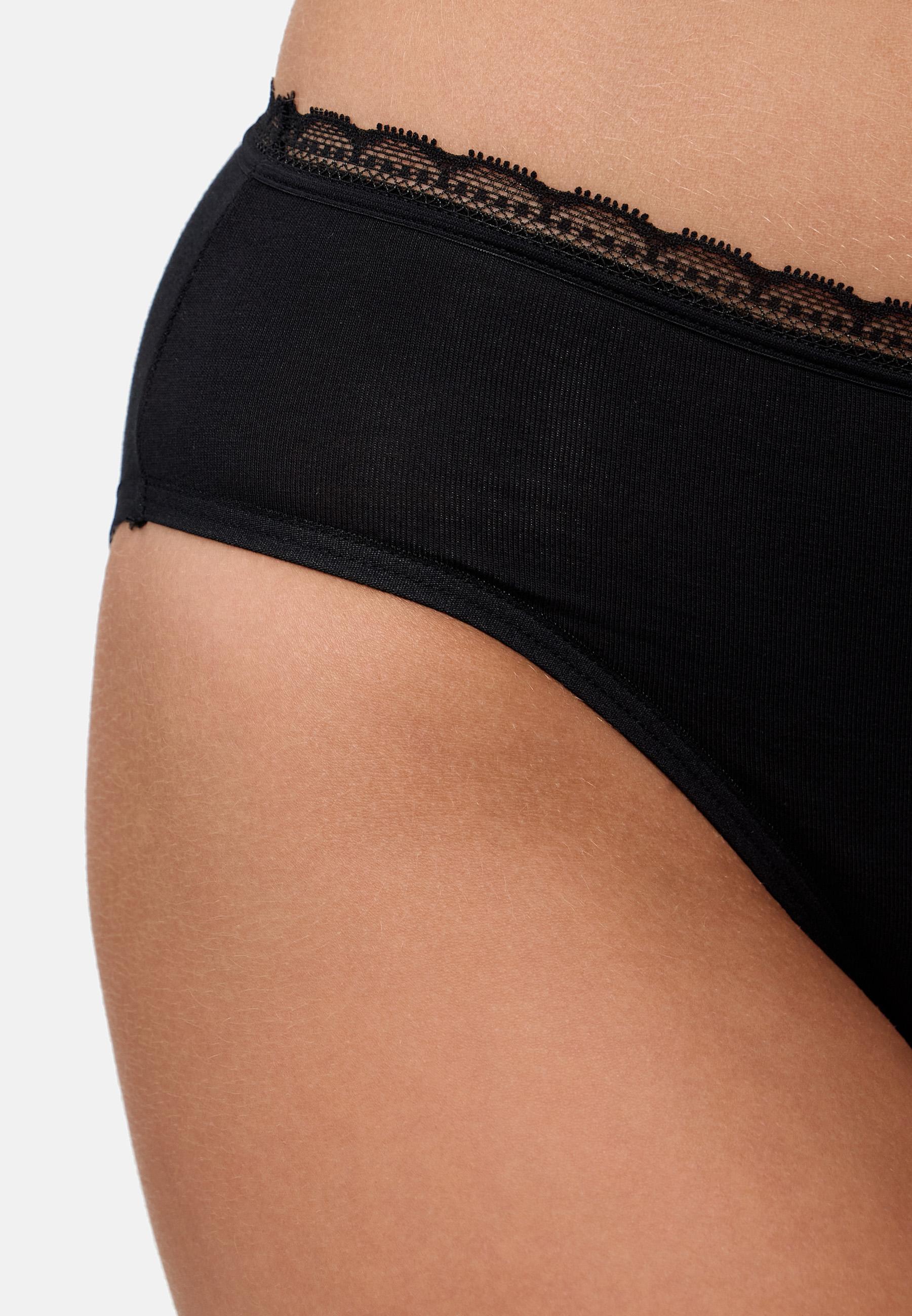 Produktbild NUR DIE Damen Unterhose Midi mit Spitze L 3 von 6