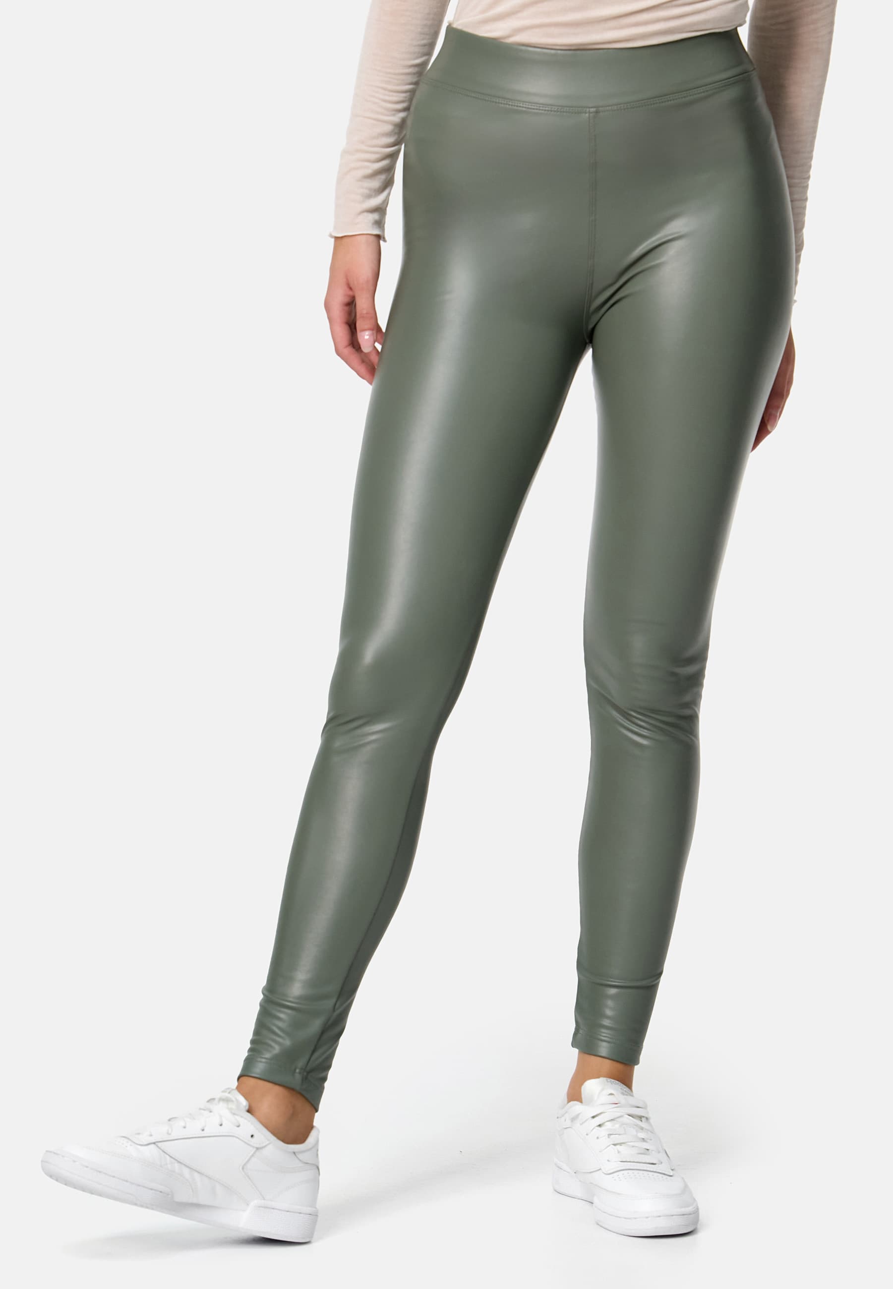 Produktbild NUR DIE Damen Leder-Optik Leggings 5 von 6