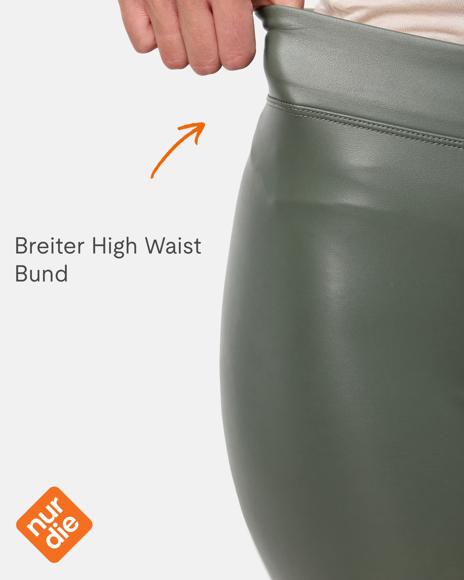 Produktbild NUR DIE Damen Leder-Optik Leggings 2 von 6